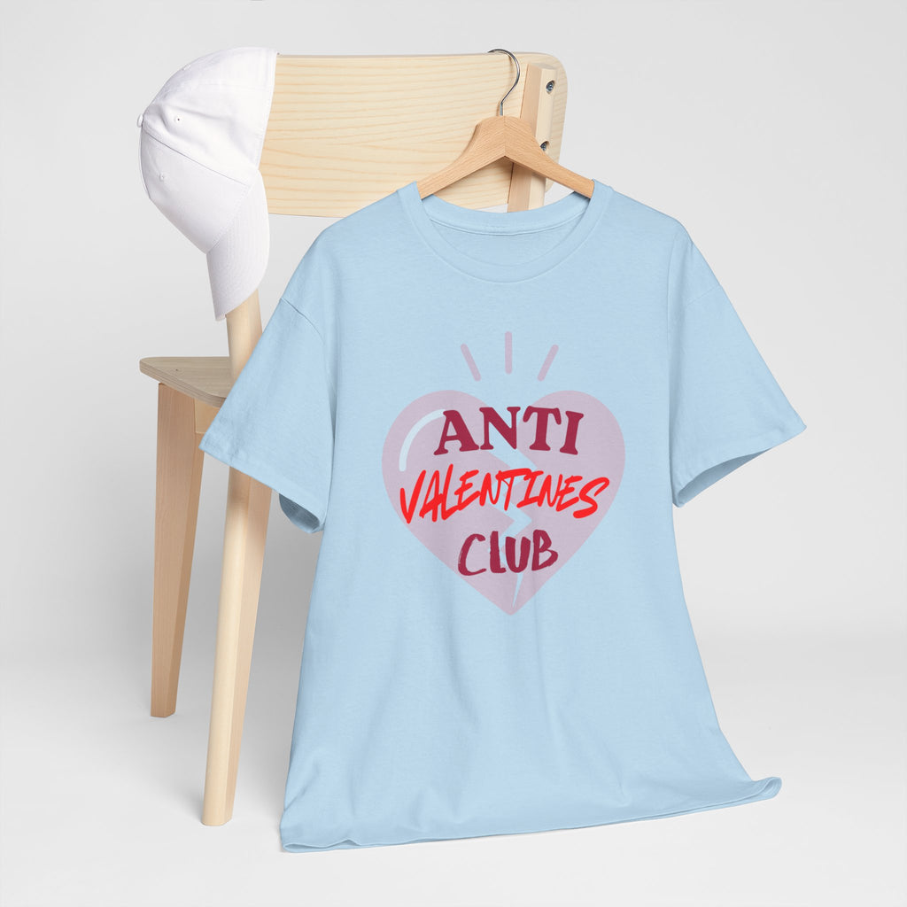 T-Shirt — Anti Valentines Day Club Heart Graphic Tee
