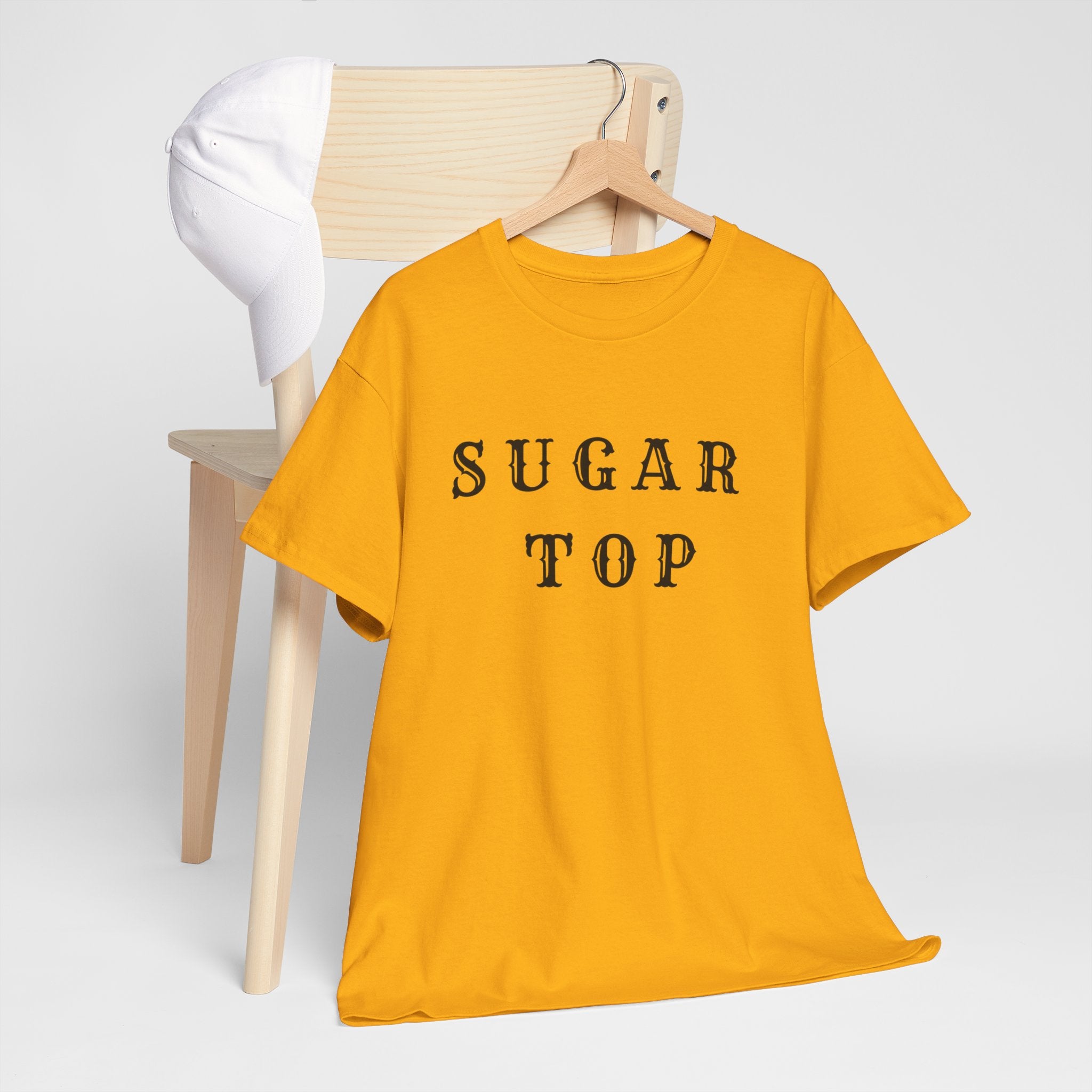 Sugar Top Minimalist Unisex Heavy Cotton Tee