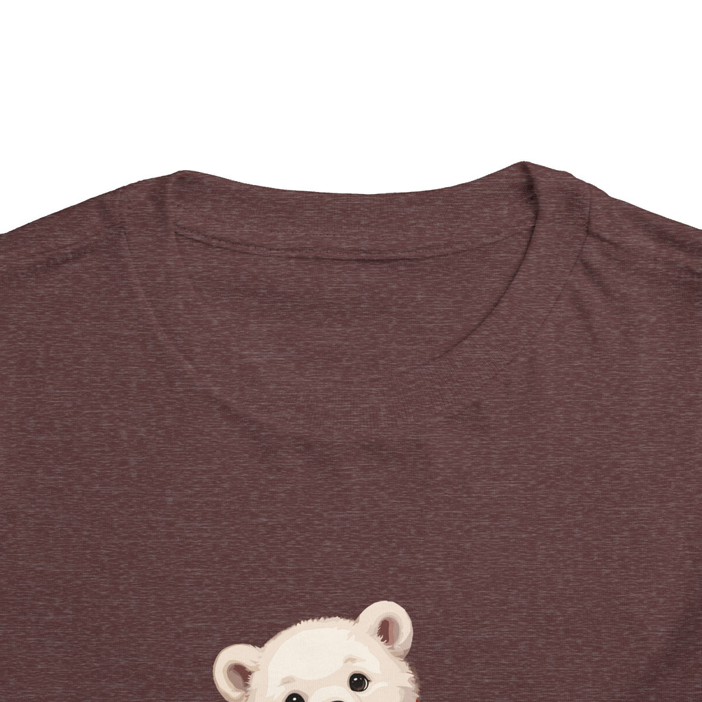 Ho Ho Ho Teddy Bear Christmas Toddler Short Sleeve Tee