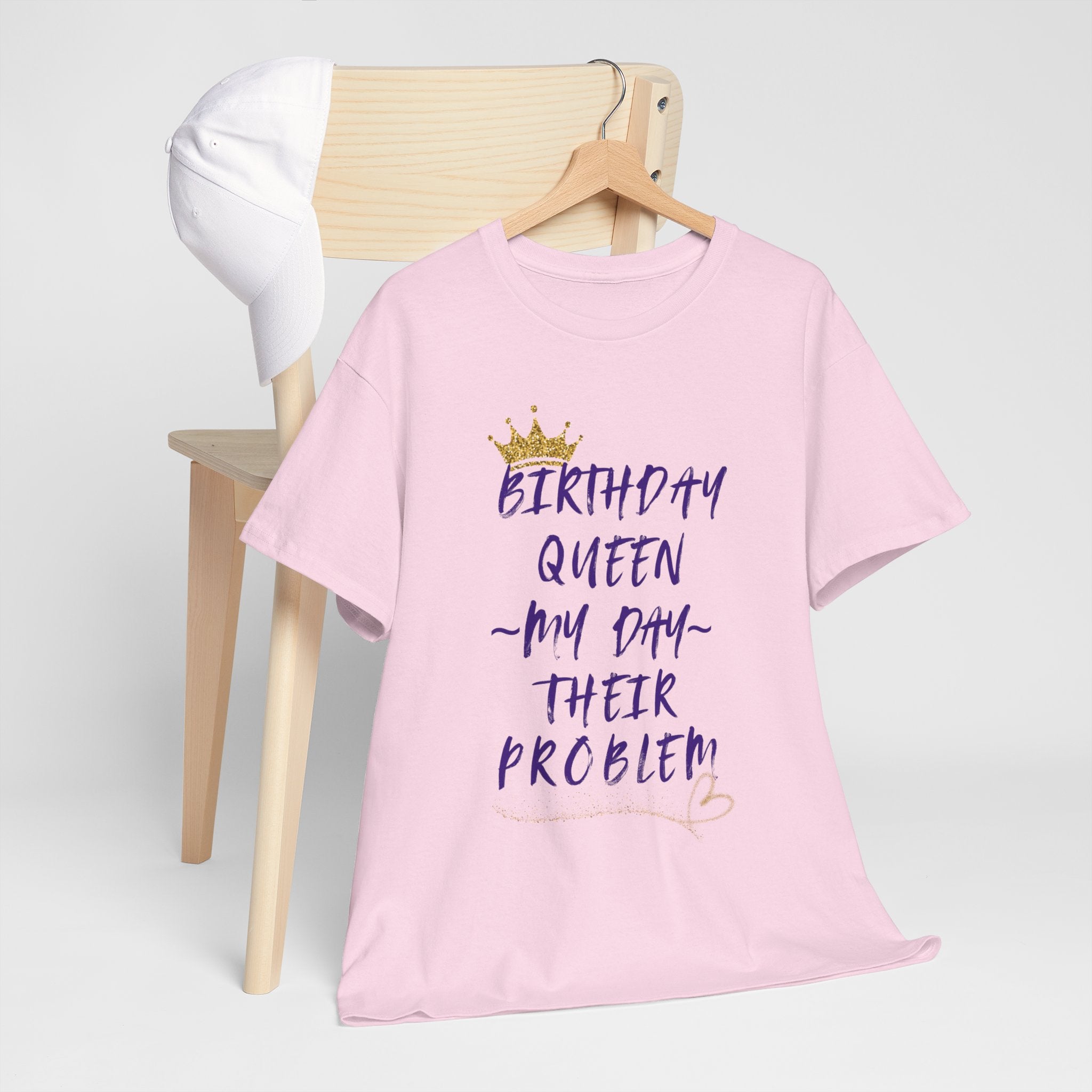 Birthday Queen Don't Care Tee — Women's Birthday Party T‑Shirt