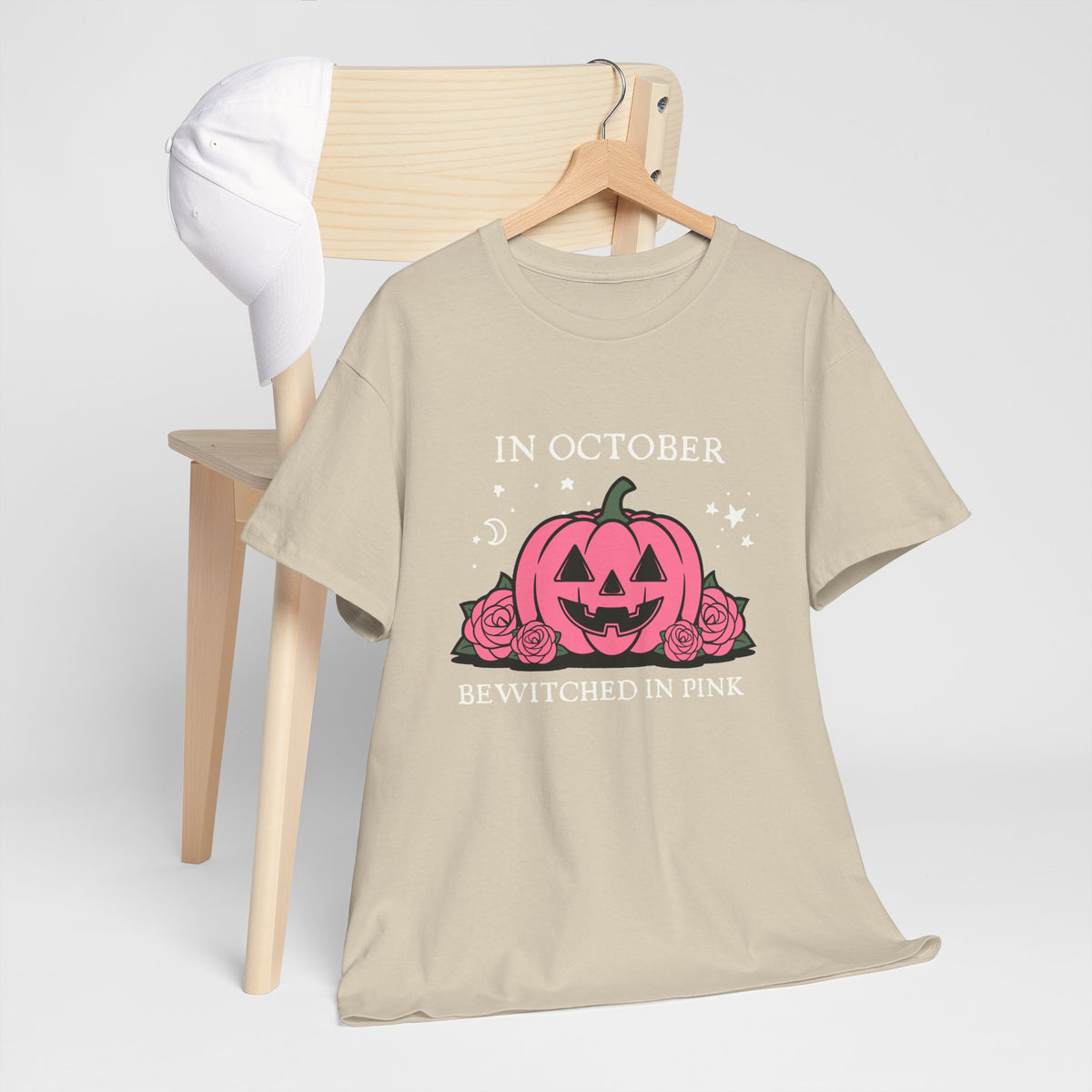 In October Bewitched in Pink Pumpkin Tee