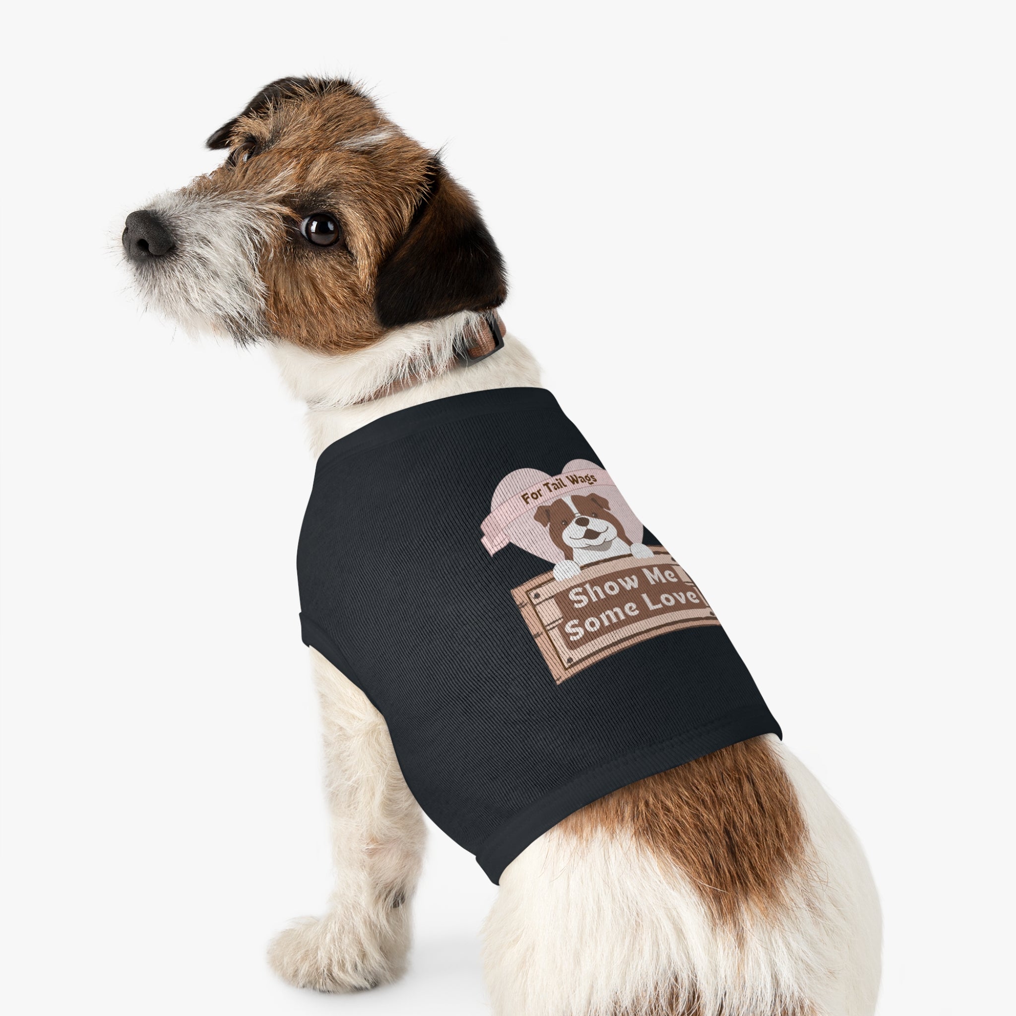 Pet Tank Top - "Show Me Some Love" Dog Graphic Tank for Tail-Wagging Pups