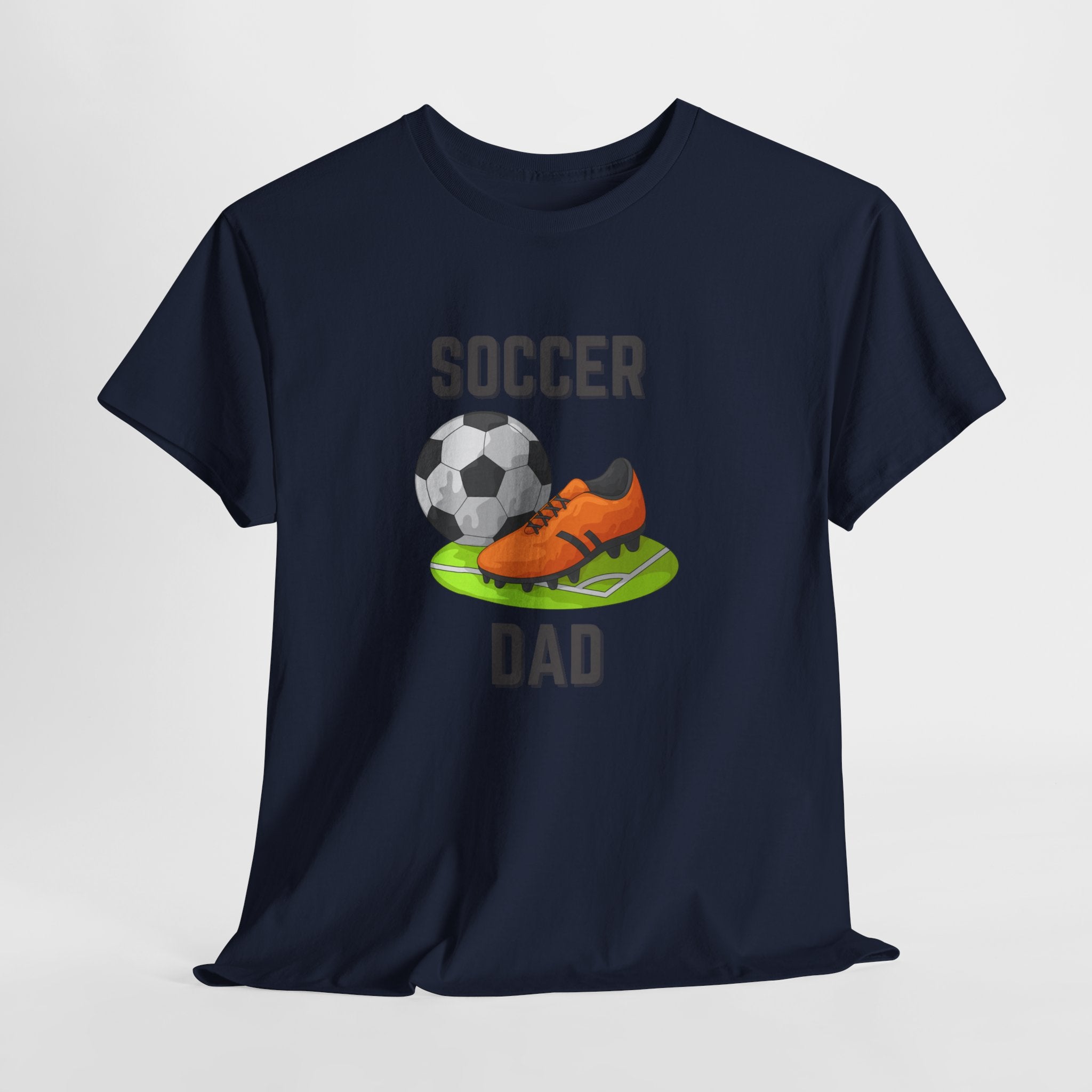 Soccer Dad T-Shirt – Graphic Soccer Ball & Cleat Tee, Father’s Day Gift