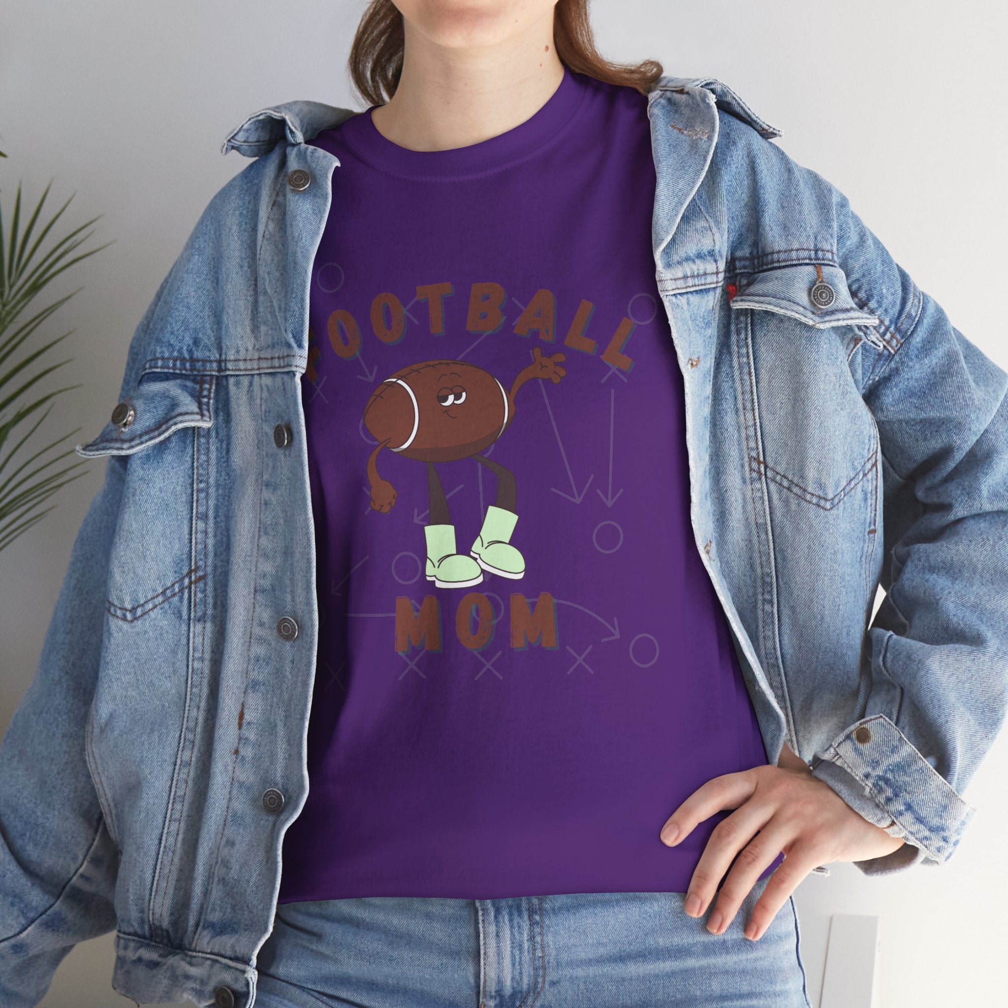 Football Mom graphic Unisex Heavy Cotton Tee