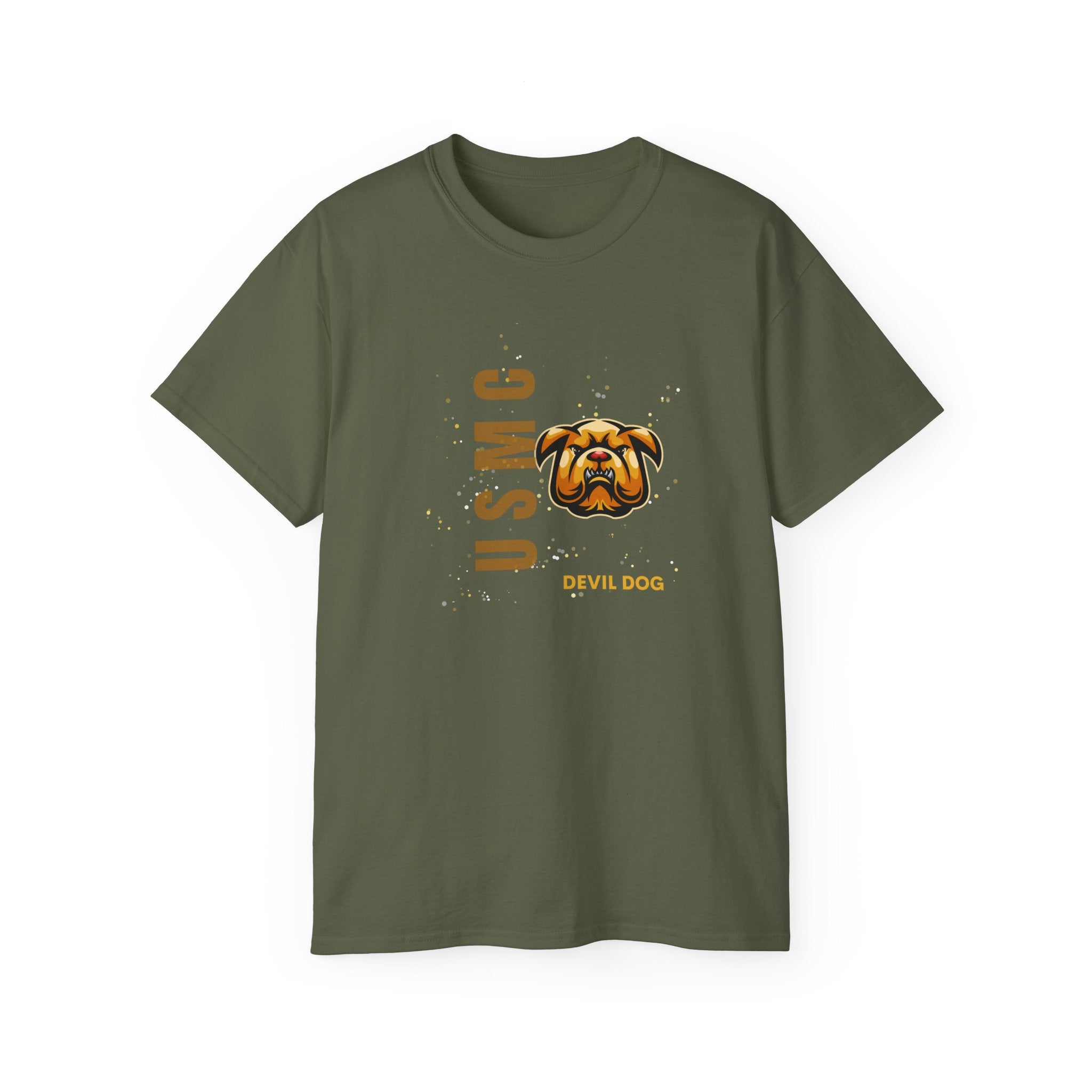 USMC Jarhead Bulldog T‑Shirt — Marine Corps Vertical Logo Tee