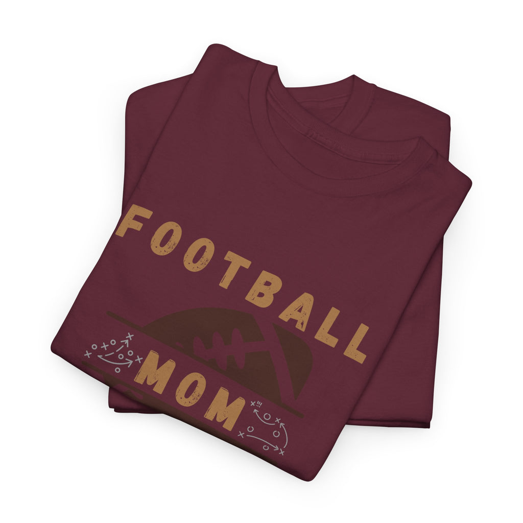 Football Mom T-Shirt — Retro Brown Football Design