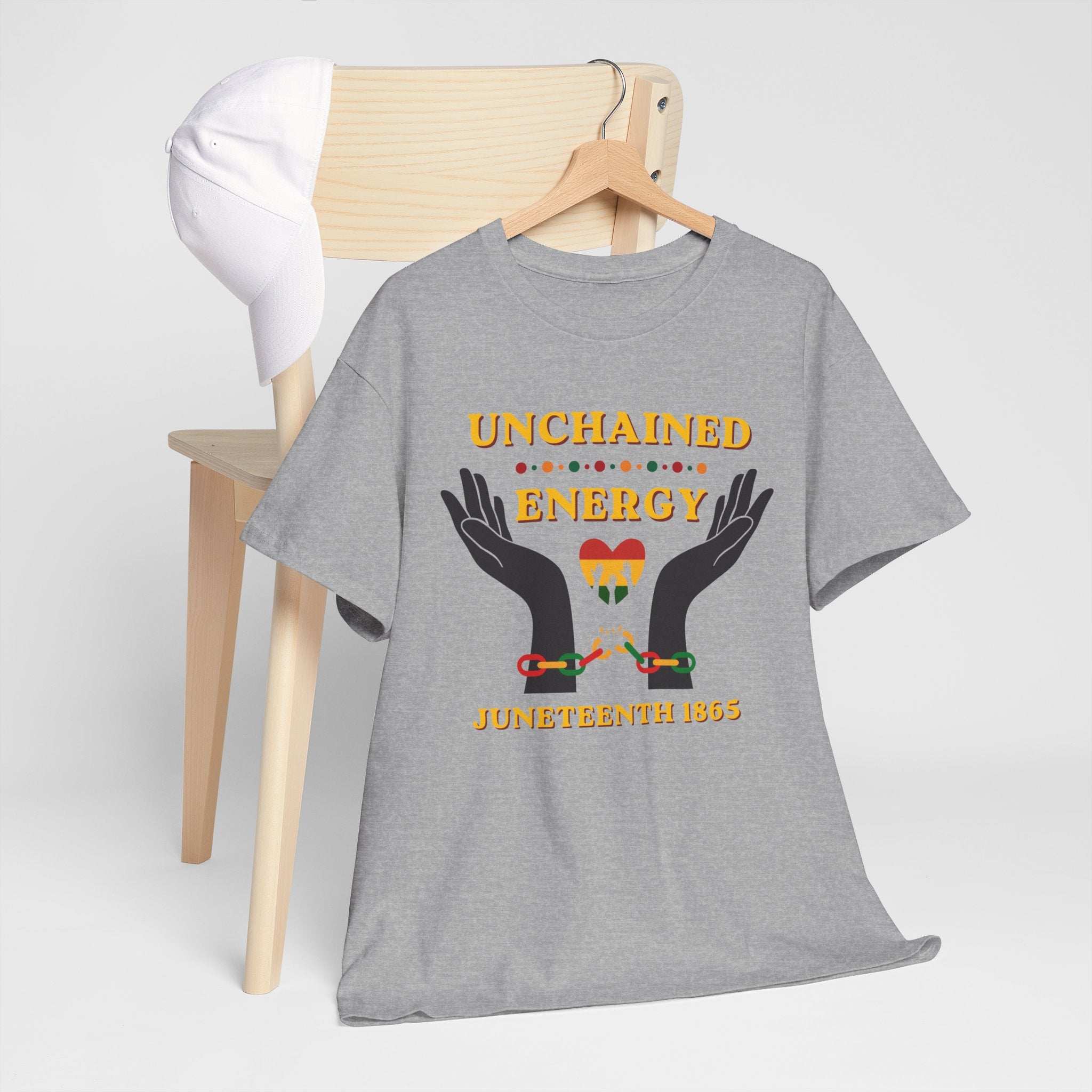 Juneteenth "Unchained Energy" Tee — Juneteenth 1865 Celebration T-Shirt