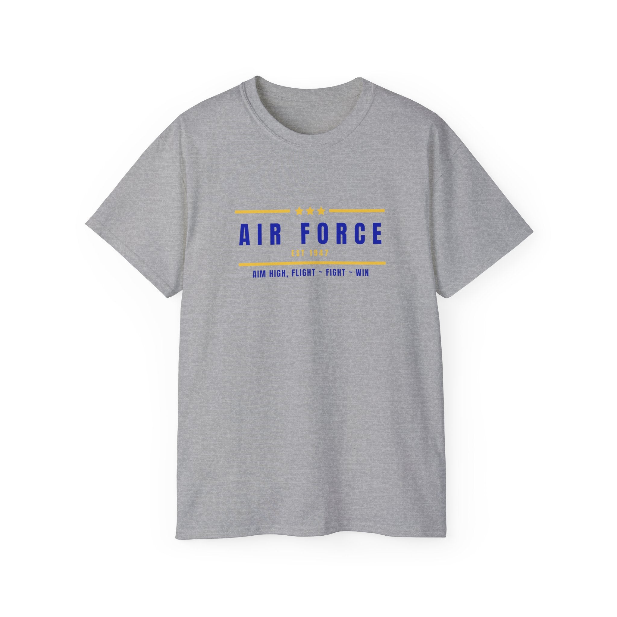 Air Force Vintage Stripe Tee — "Air Force" Graphic T-Shirt