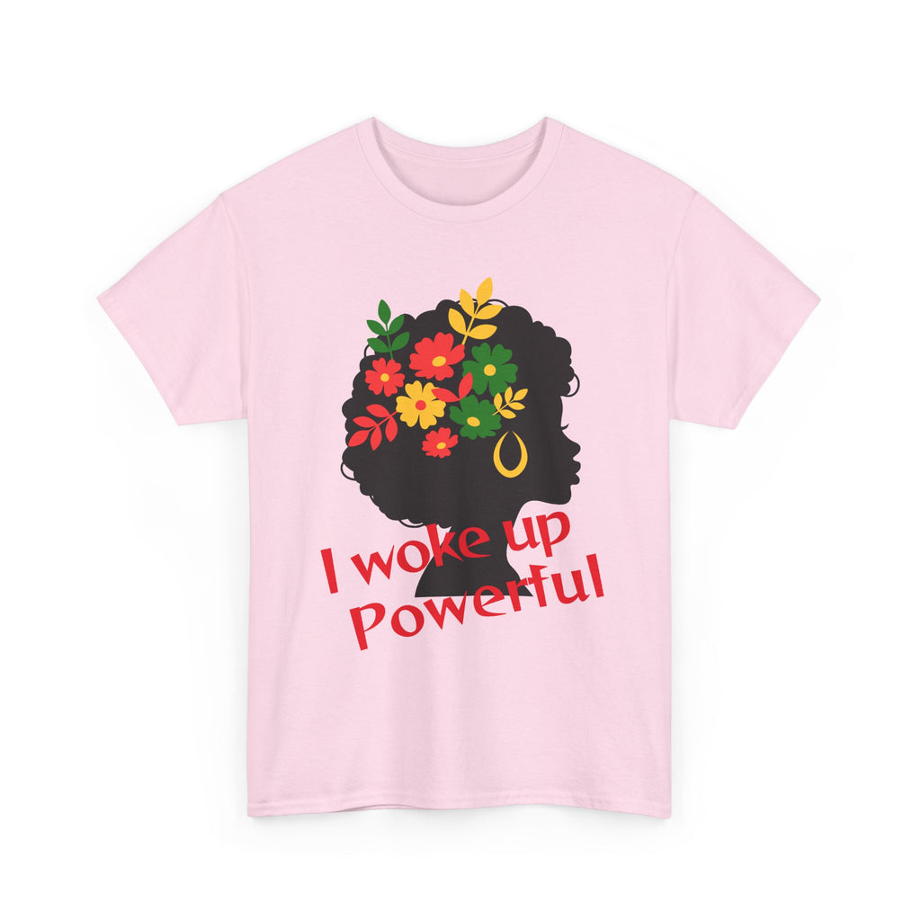 I Woke Up Peaceful" Minimal Line Art T-Shirt