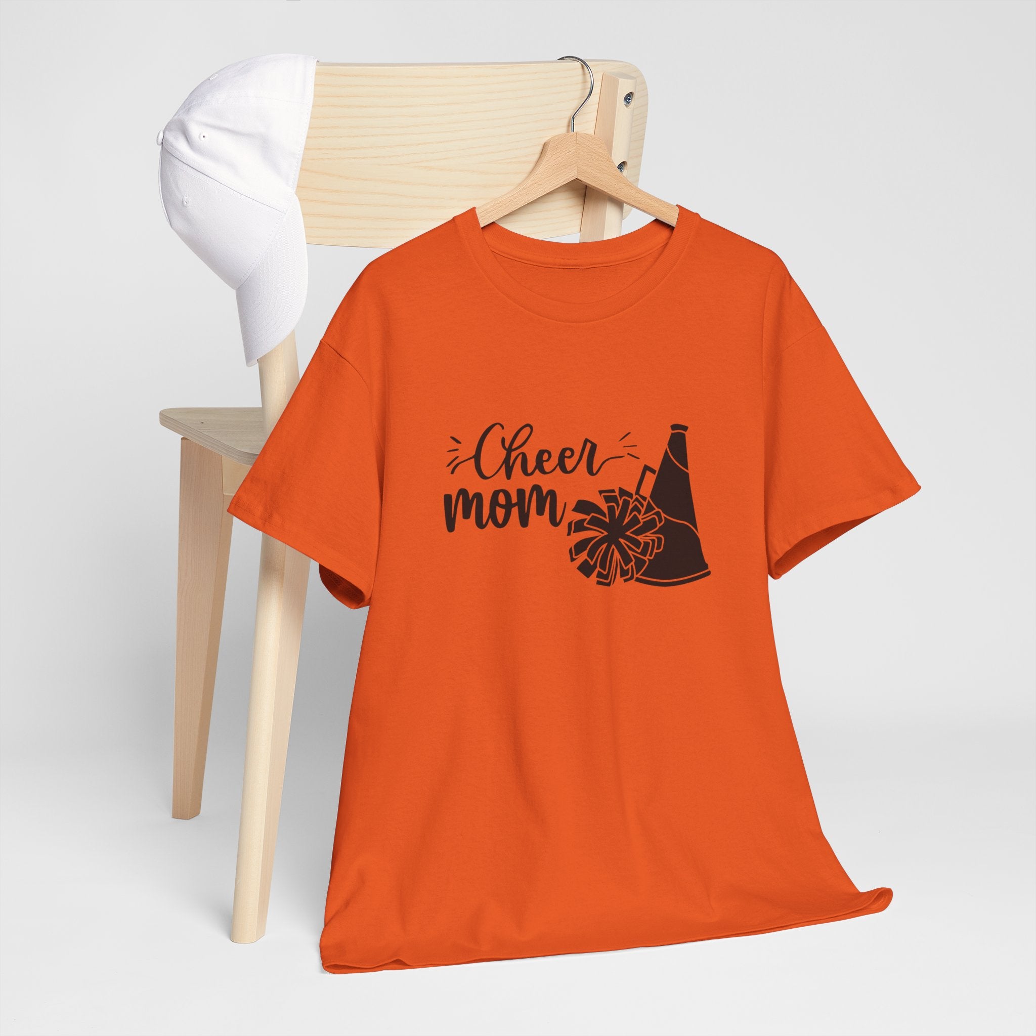 Cheer Mom T-Shirt — Pom Pom & Megaphone Mom Tee