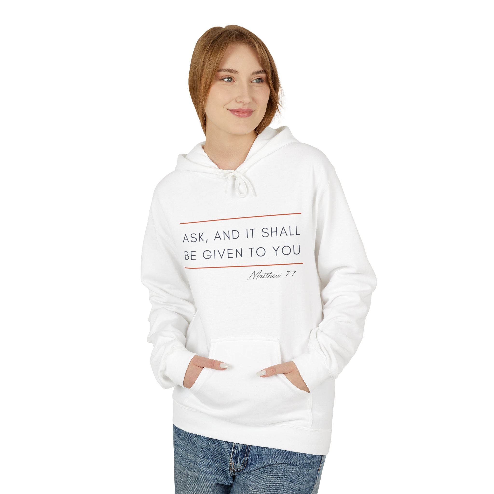 Minimalist Inspirational Hoodie — “As An Individual Be Uniquely You”