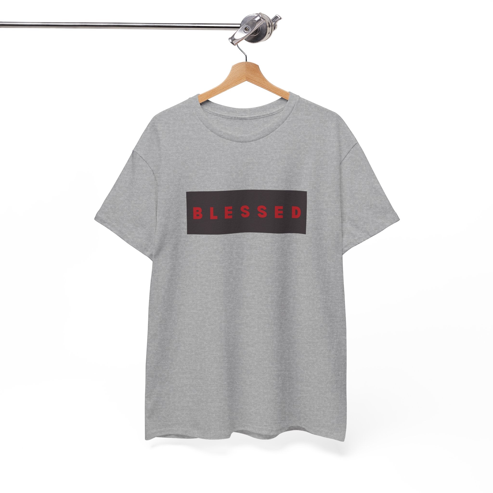 Blessed Box Logo T-Shirt — Minimal Christian Faith Tee