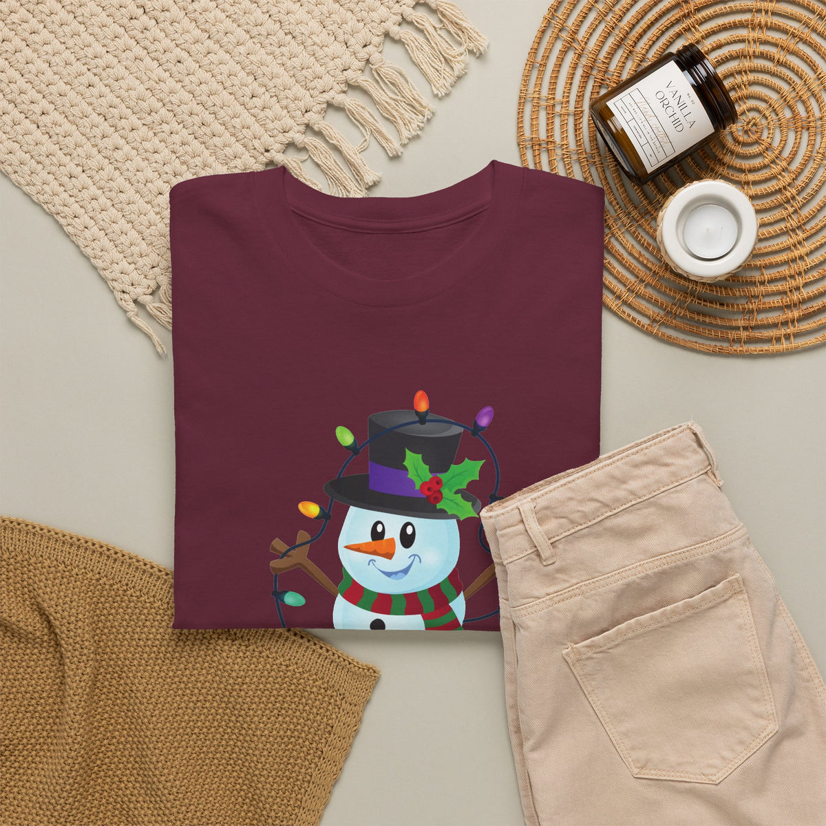 Happy Holidays Snowman Christmas T-Shirt