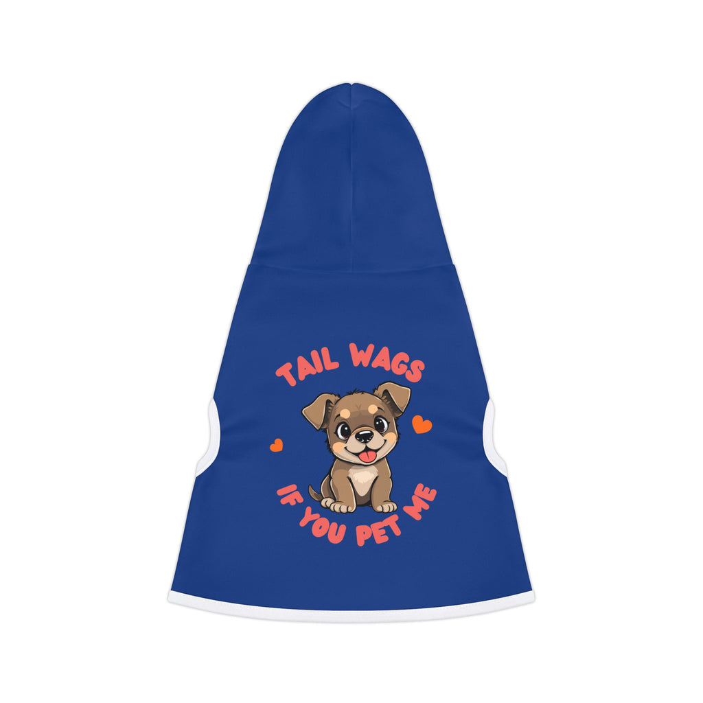 Pet Hoodie - "Tail Wags If You Pet Me" Cute Puppy Dog Hoodie for Small Dogs