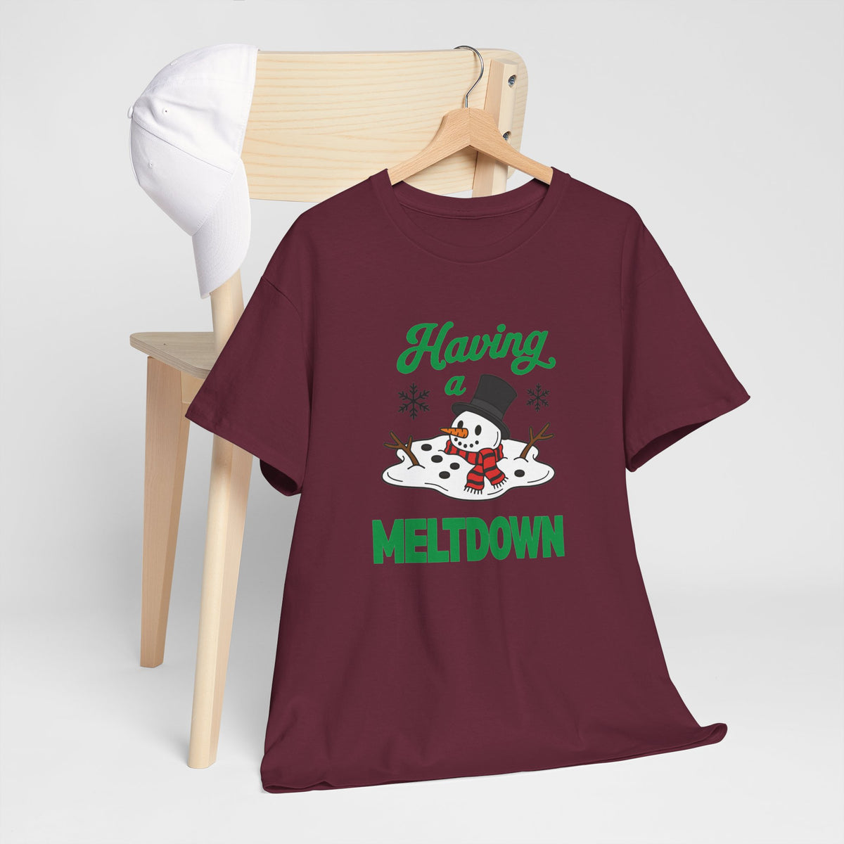 Having a Meltdown Snowman Christmas T-Shirt