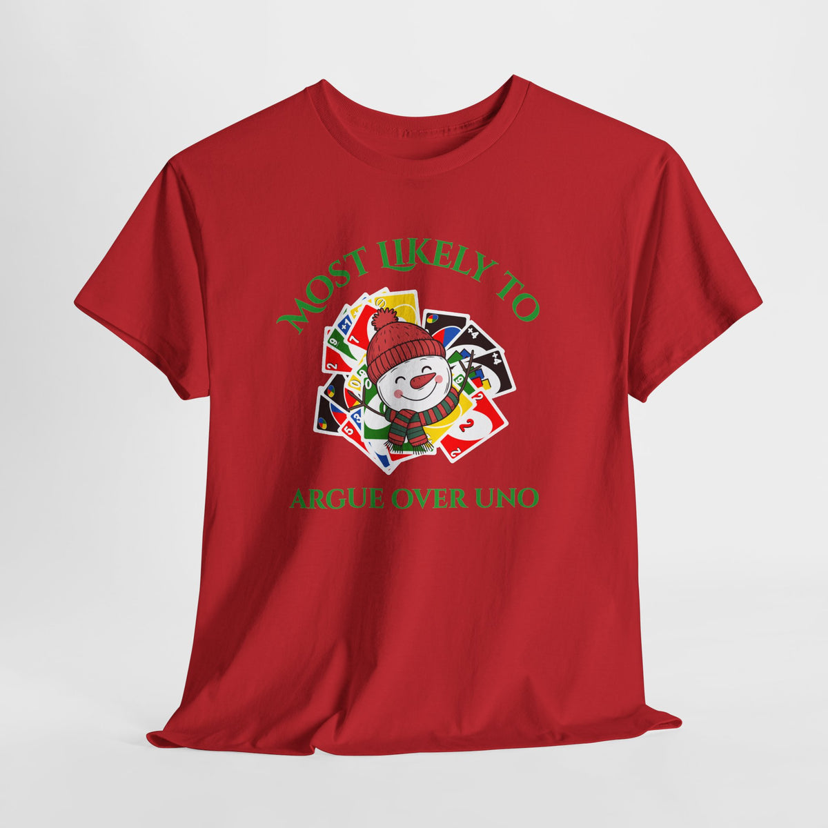 Most Likely to Argue Over Uno Christmas T-Shirt