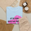 Let the Storm Reveal Your Strength Tee — Inspirational Pink Lightning Graphic T‑Shirt