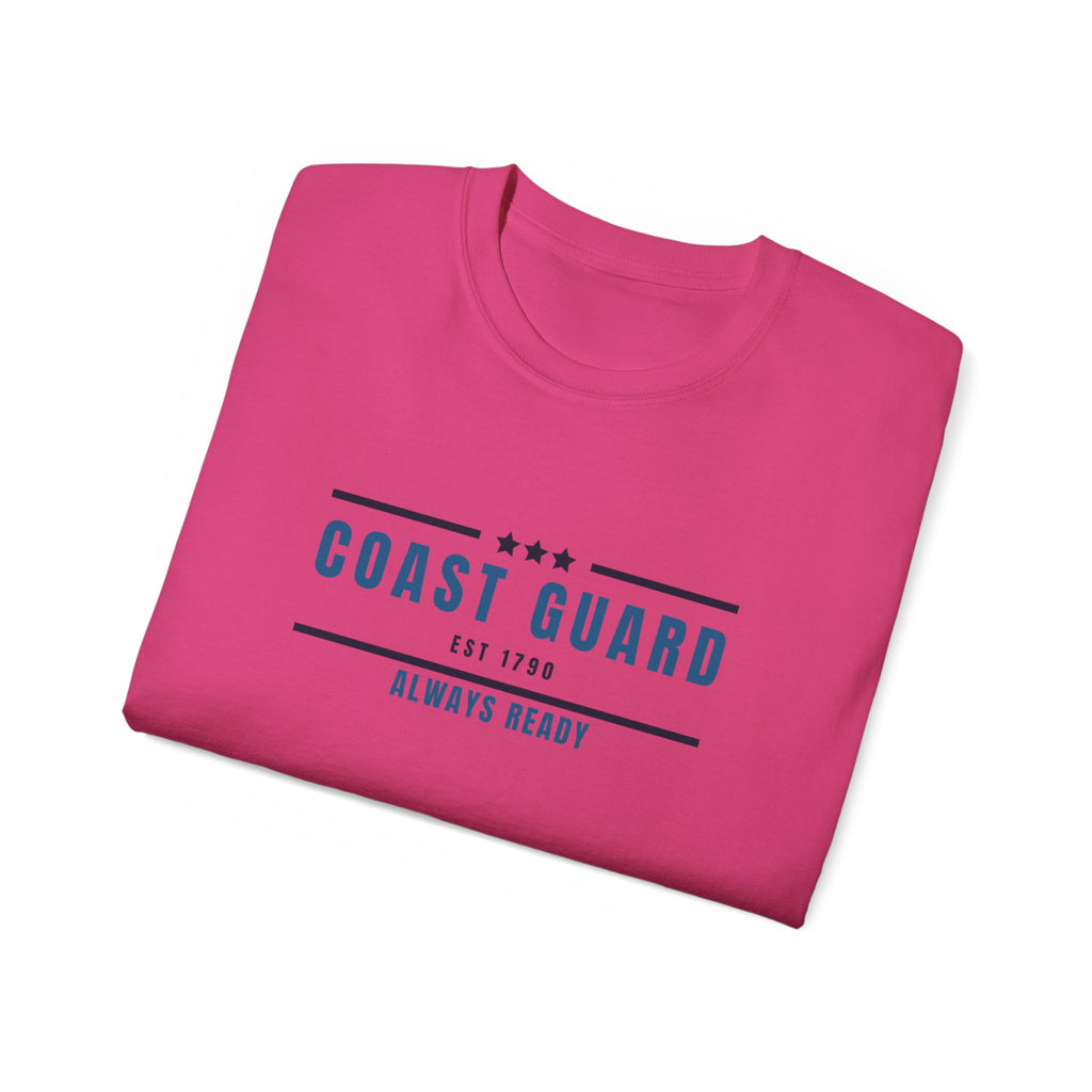 Coast Guard "Always Ready" Tee — Patriotic Military Crew Shirt