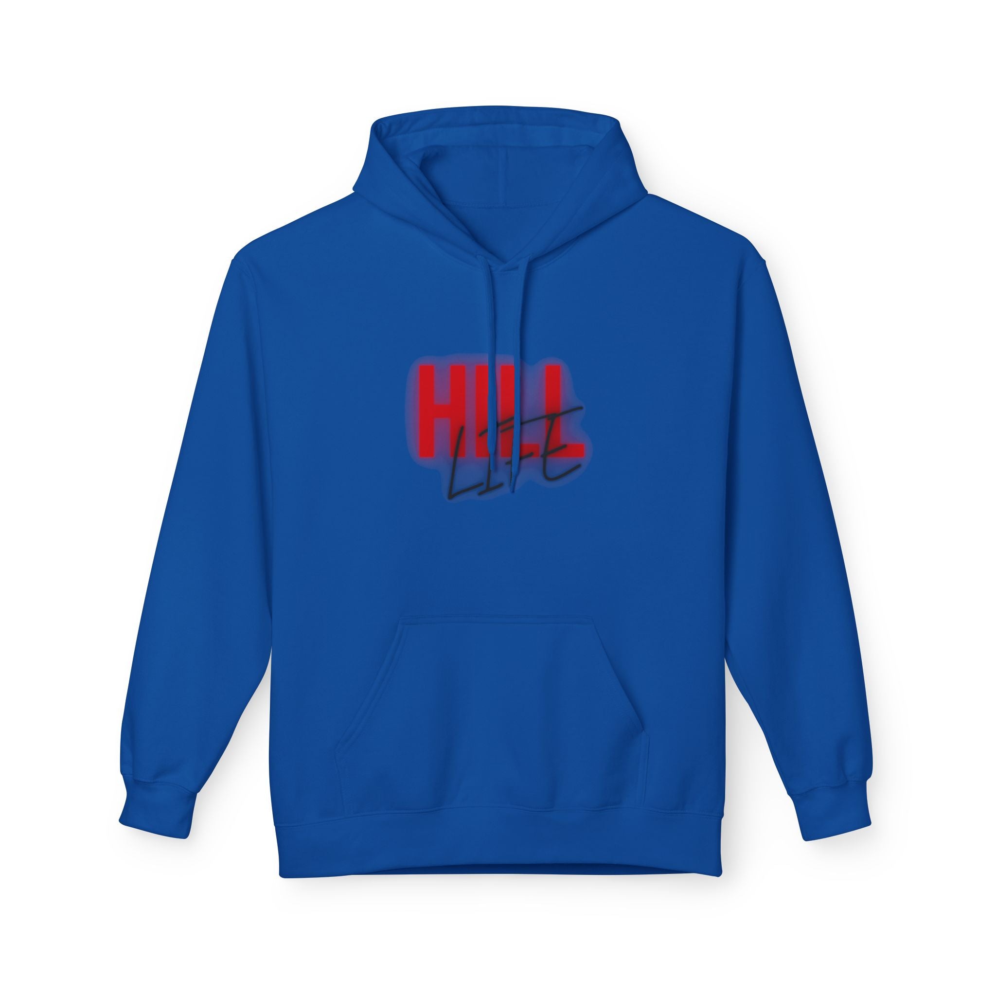 Hill Life Hoodie — # Red Script Pullover