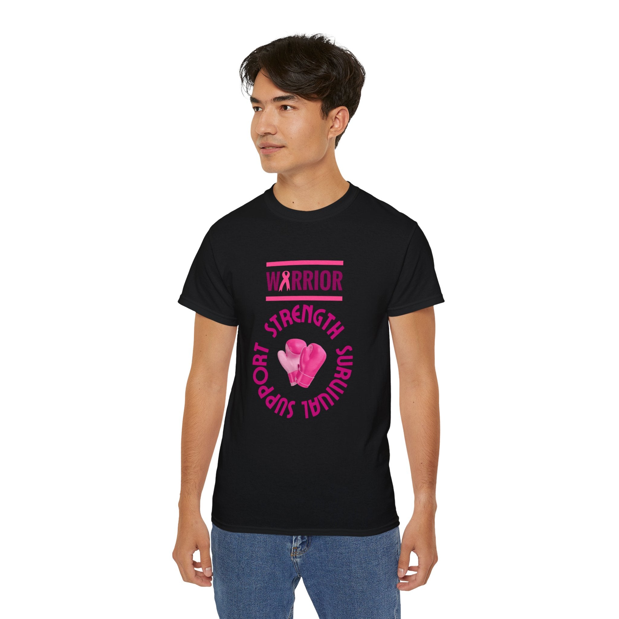 Breast Cancer Warrior T-Shirt — Support Strength Survival Tee