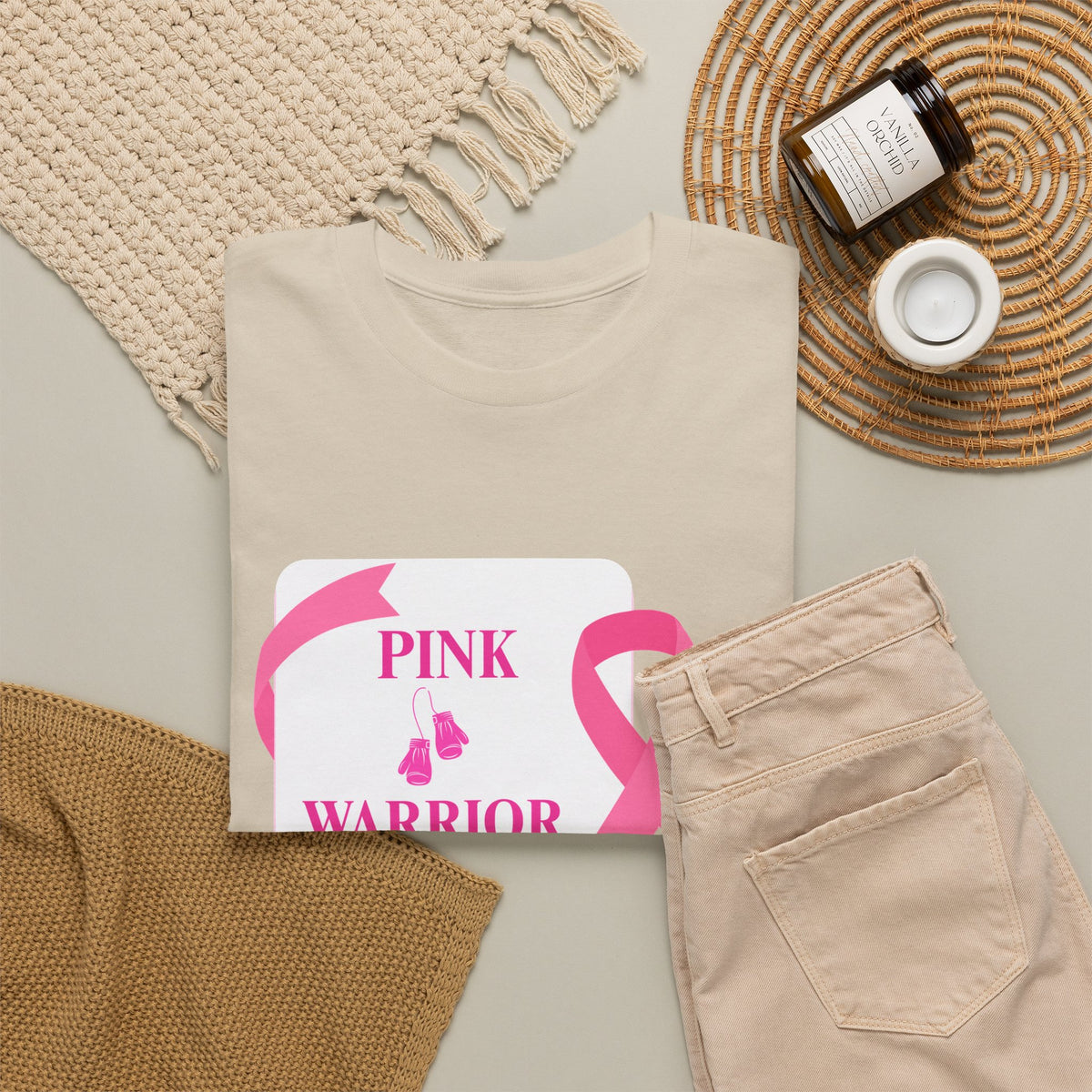 Breast Cancer Awareness Tee – Pink Warrior Ribbon T-Shirt