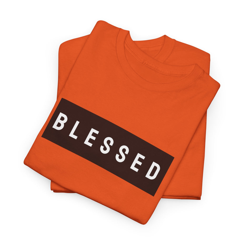 Blessed Box Logo T‑Shirt — Minimal Faith Graphic Tee