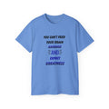 Inspirational Quote Tee — "You Can't Feed Your Brain Garbage and Expect Greatness" Cotton T‑Shirt