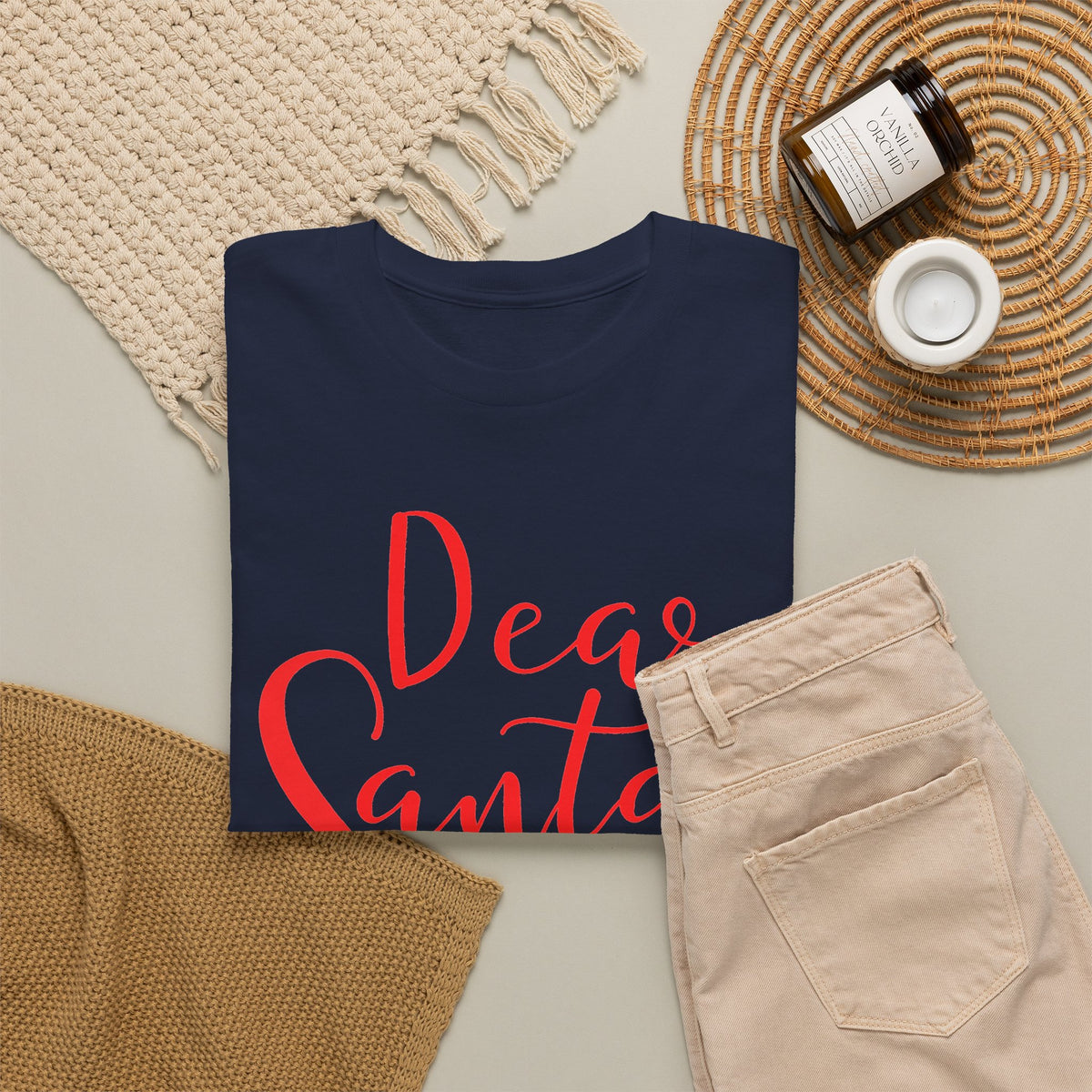 Dear Santa All I Want Is Coffee & A Nap Christmas T-Shirt