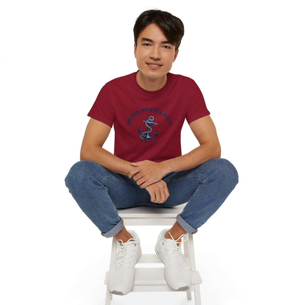 United States Navy Anchor Tee — "Squid" Graphic Cotton T-Shirt