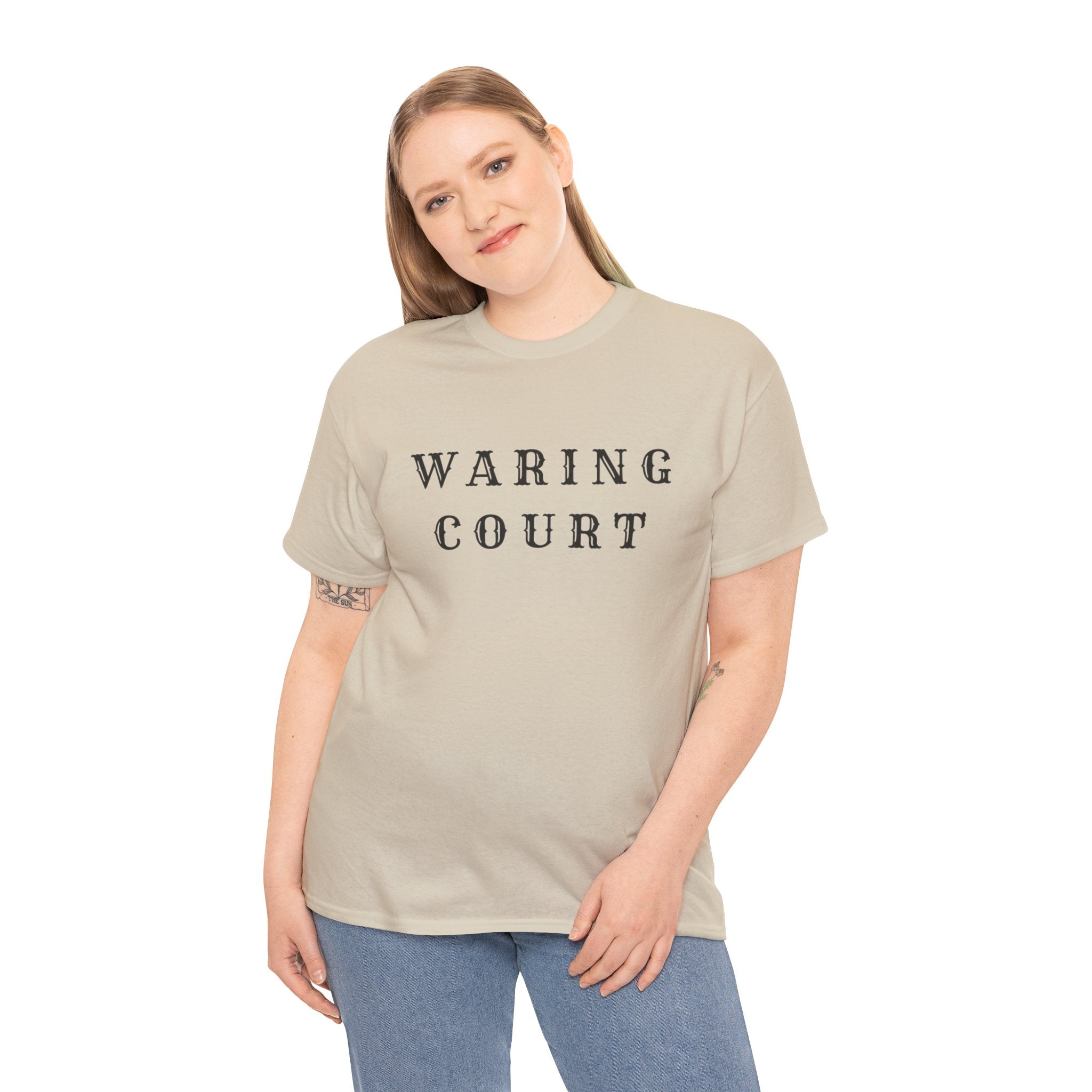Waring Court Vintage Lettering T‑Shirt