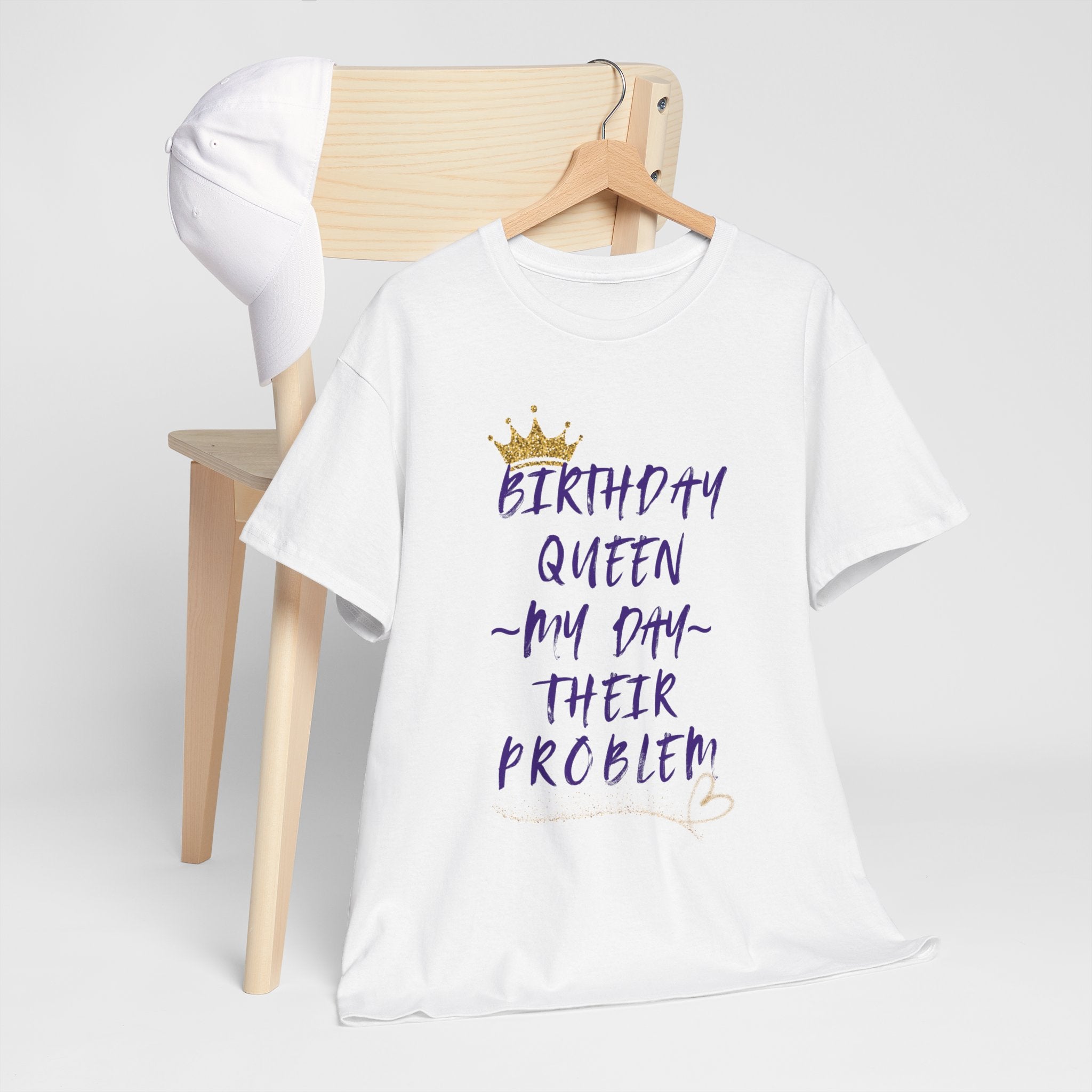 Birthday Queen Don't Care Tee — Women's Birthday Party T‑Shirt