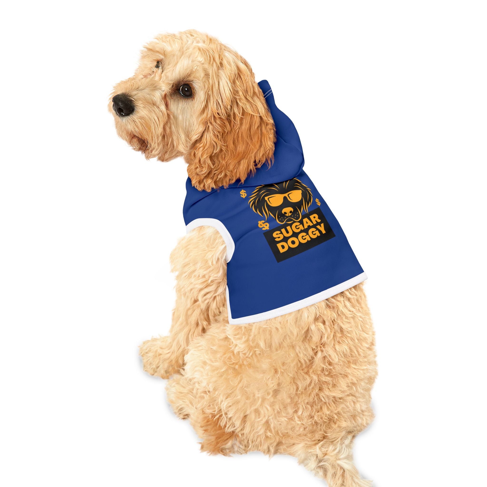 Sugar Doggy Pet Hoodie — Cool Dog Hoodie with Sunglasses Graphic