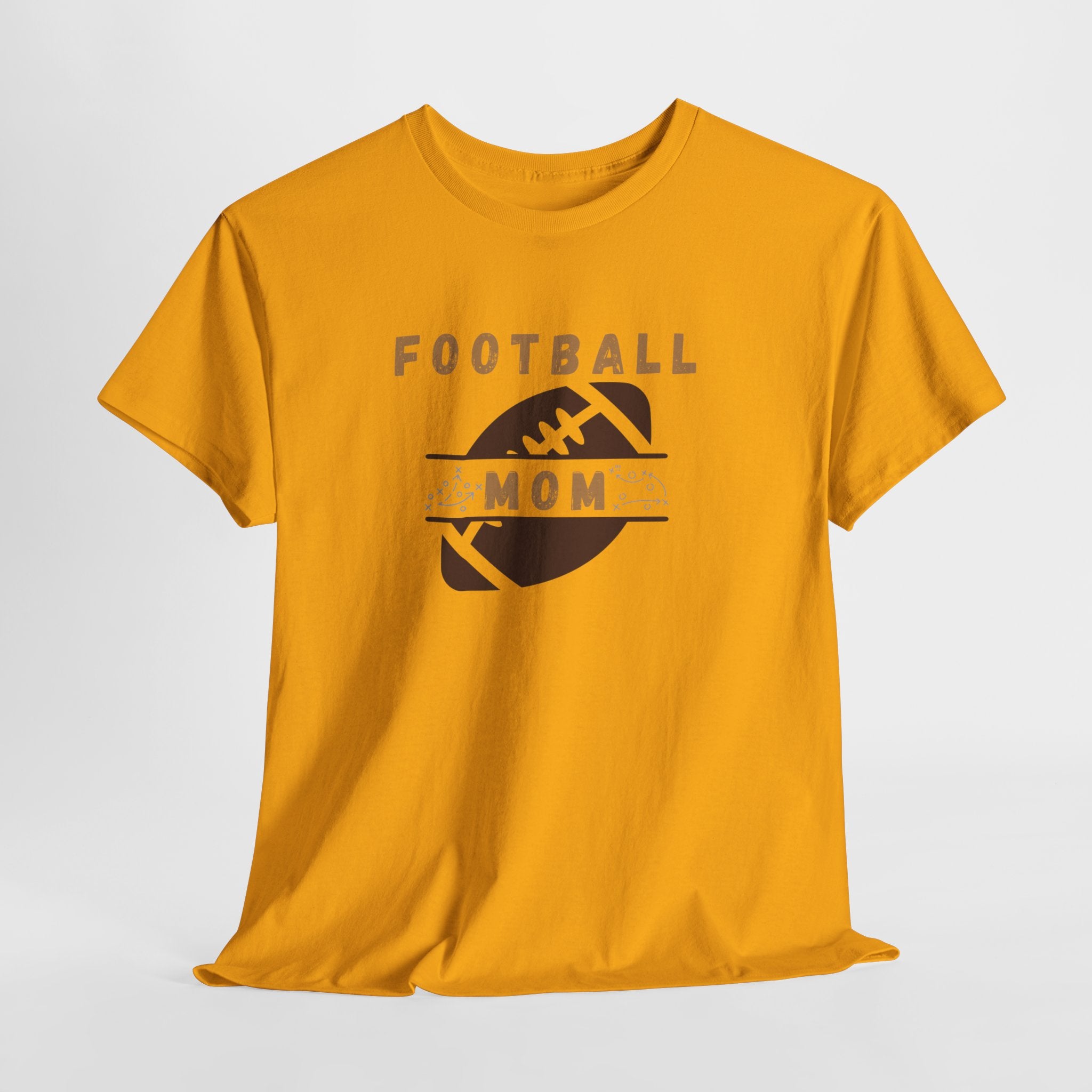 Football Mom T-Shirt — Retro Brown Football Design