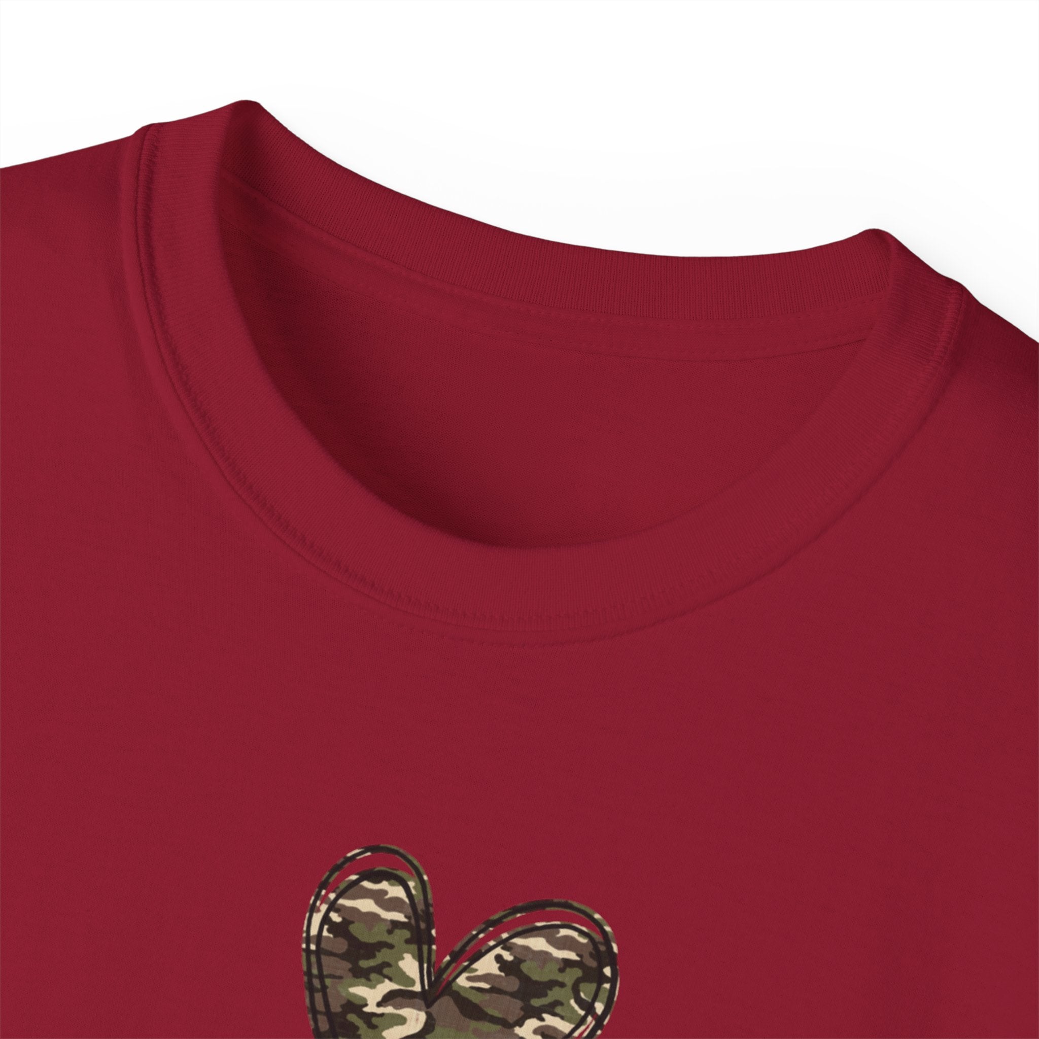 Proud Marine Wife T-Shirt — Camouflage Heart & Marine Family Tee