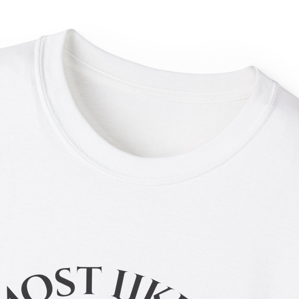 Funny Christmas Tee, Holiday Gift T-Shirt, Most Likely to Burn Dinner Shirt, Unisex Festive Top, Xmas Apparel