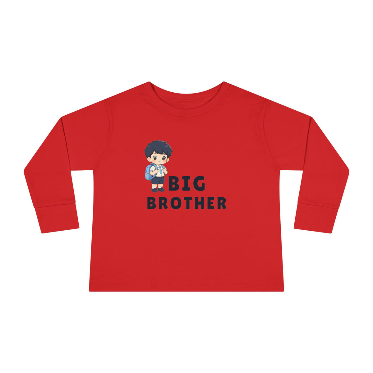 Big Bro Toddler Long Sleeve Tee — Cute Sibling Announcement Shirt
