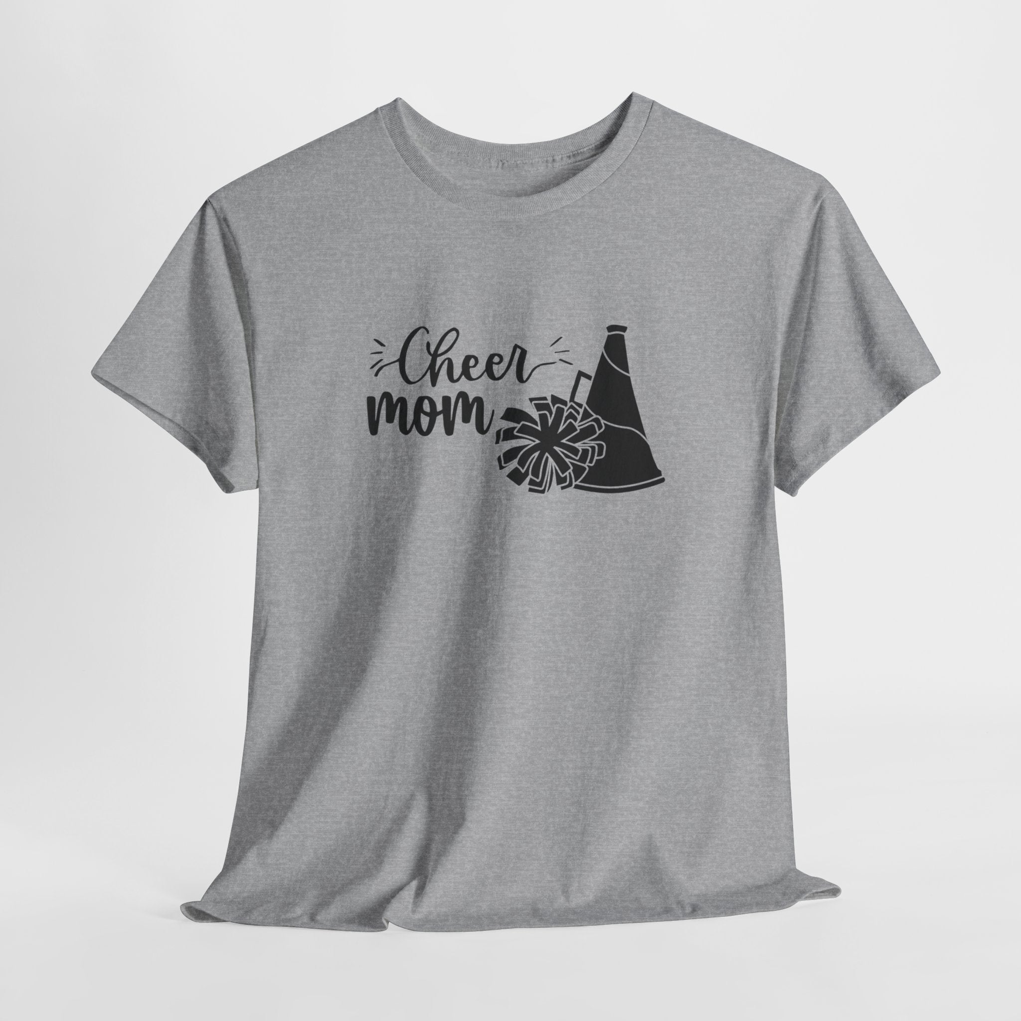 Cheer Mom T-Shirt — Pom Pom & Megaphone Mom Tee