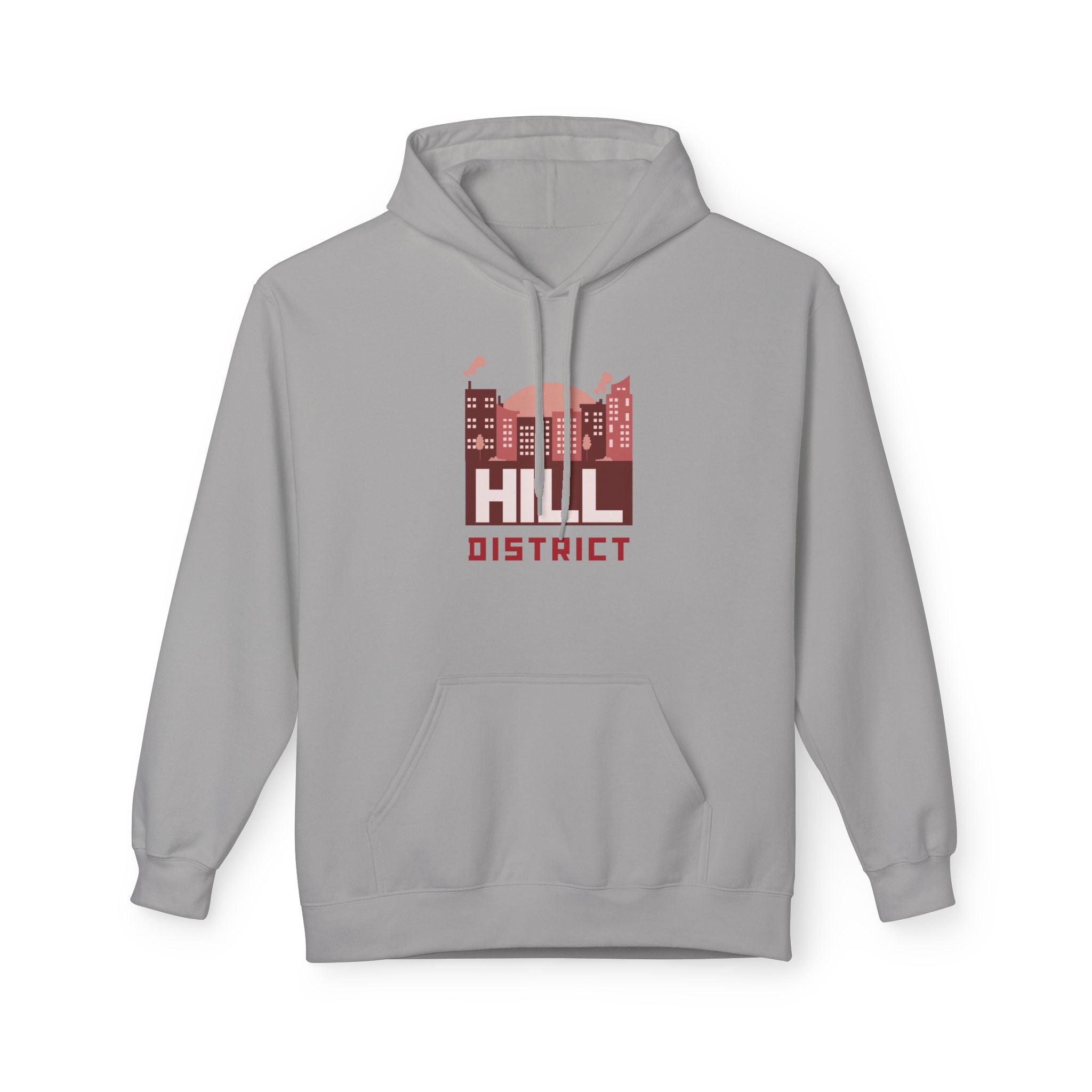Hill District Hoodie — Vintage Cityscape Graphic Pullover
