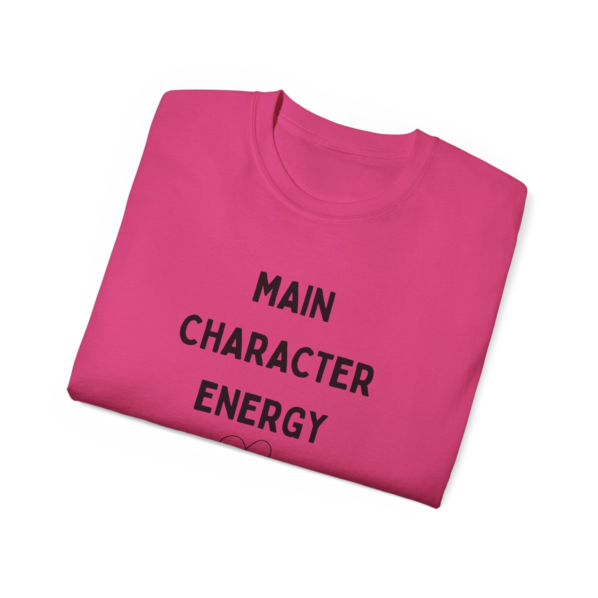 Main Character Energy Tee — "Match Me" Graphic Cotton Shirt