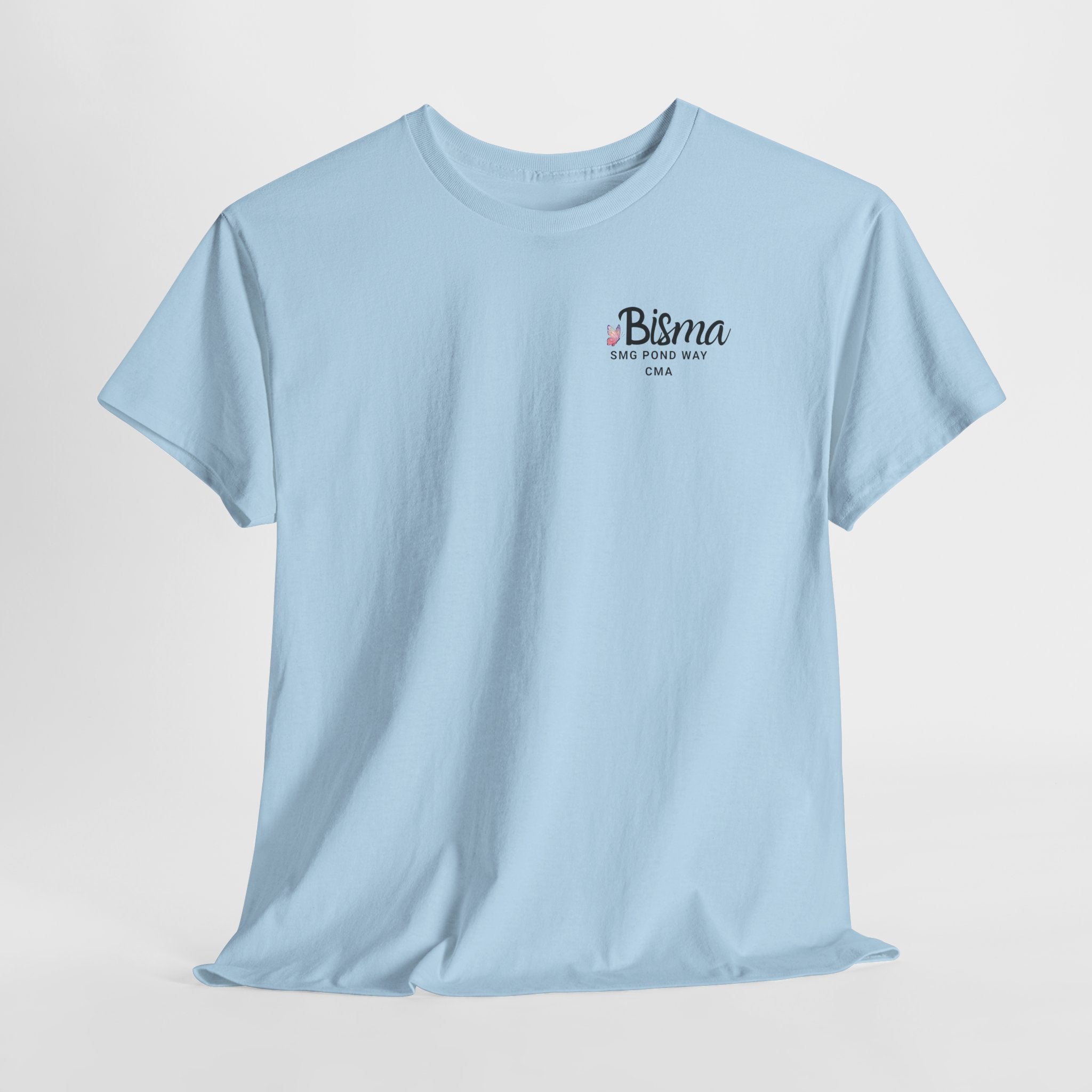 Bisma Work T-shirt Black Script with Butterfly