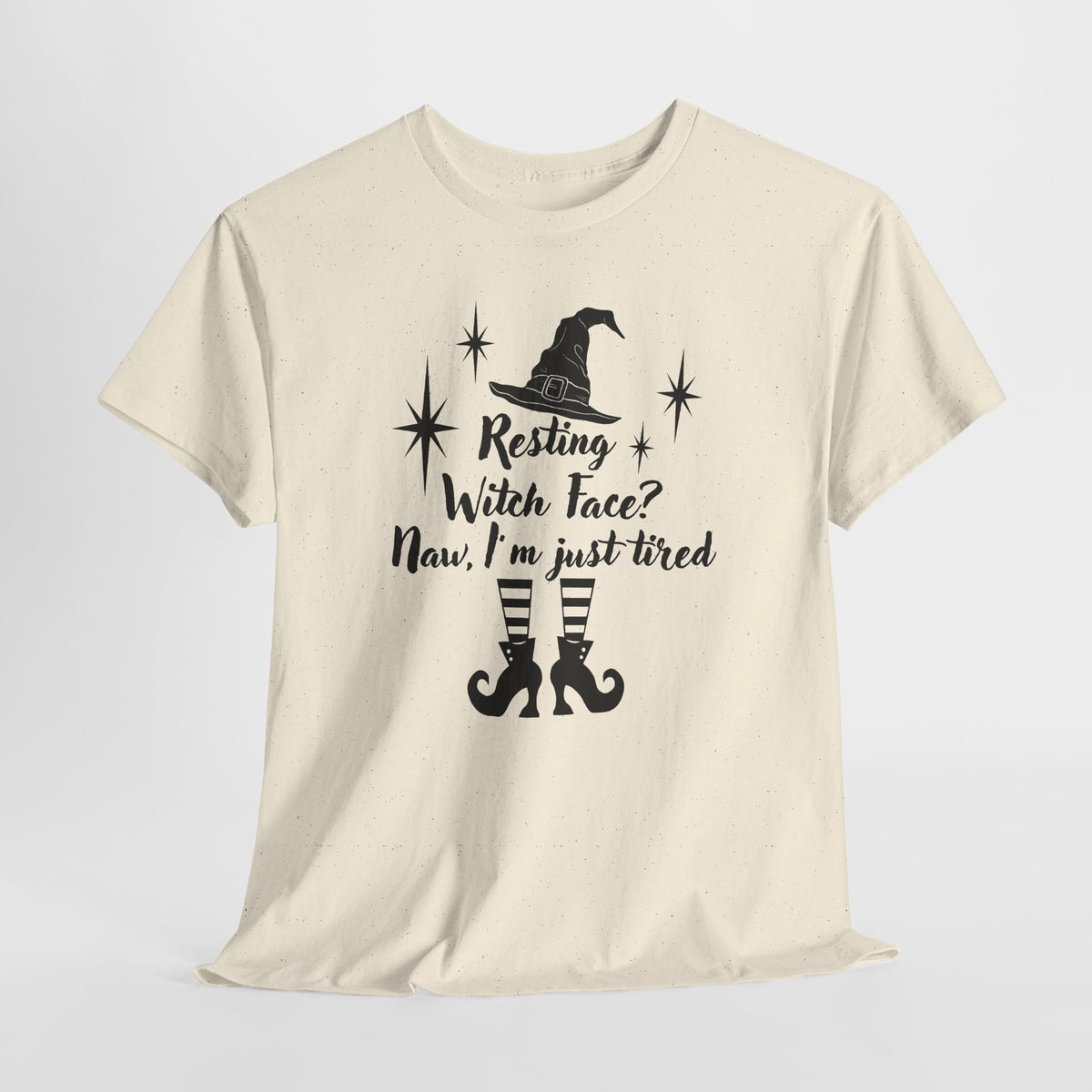 Witch T-Shirt - “Resting Witch Face? Naw, I’m Just Tired” Halloween Tee