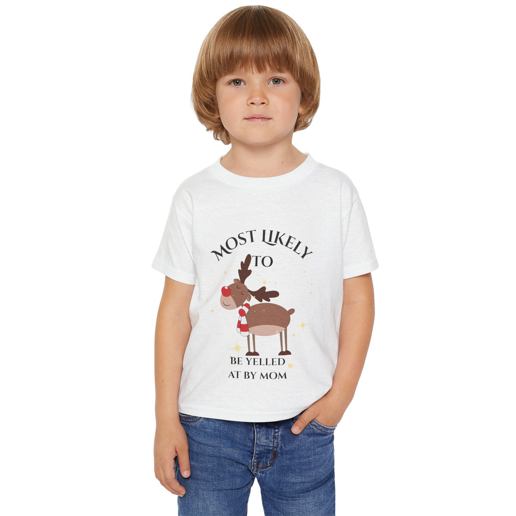 Most Likely to be yelled at...Funny Toddler T-shirt, Cute Holiday Gifts, Christmas Outfits, Kids Apparel, Family Celebrations