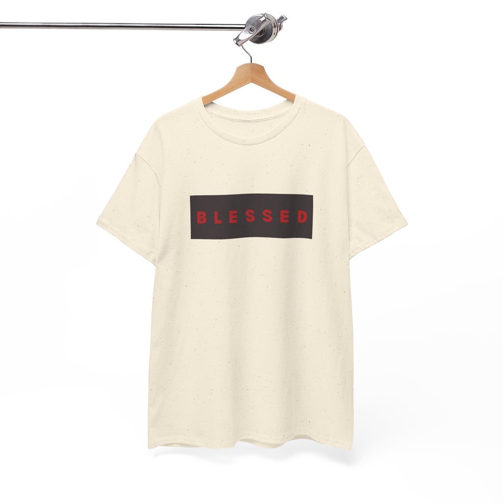 Blessed Box Logo T-Shirt — Minimal Christian Faith Tee