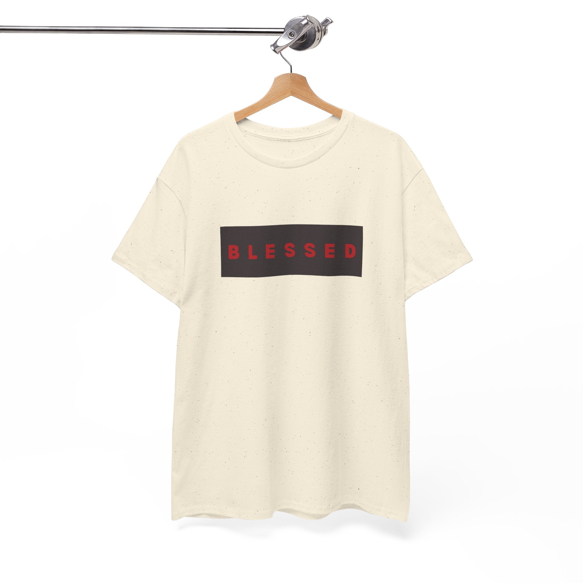 Blessed Box Logo T-Shirt — Minimal Christian Faith Tee