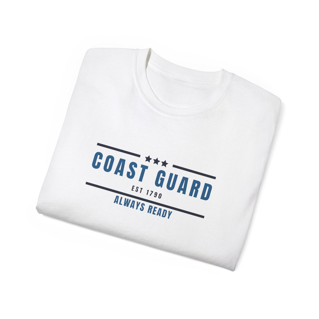 Coast Guard "Always Ready" Tee — Patriotic Military Crew Shirt