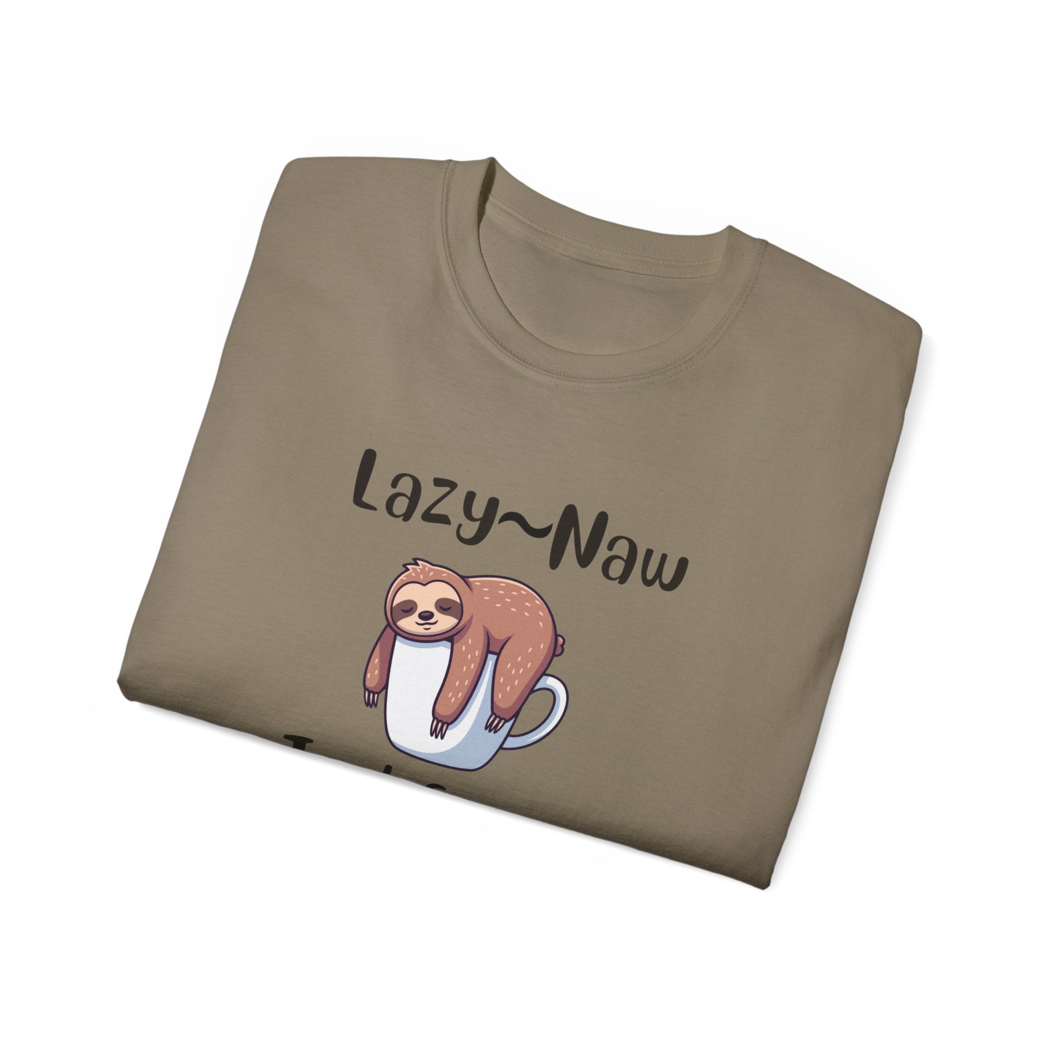 Sloth 'Lazy-Naw — Just Energy Efficient' T-Shirt