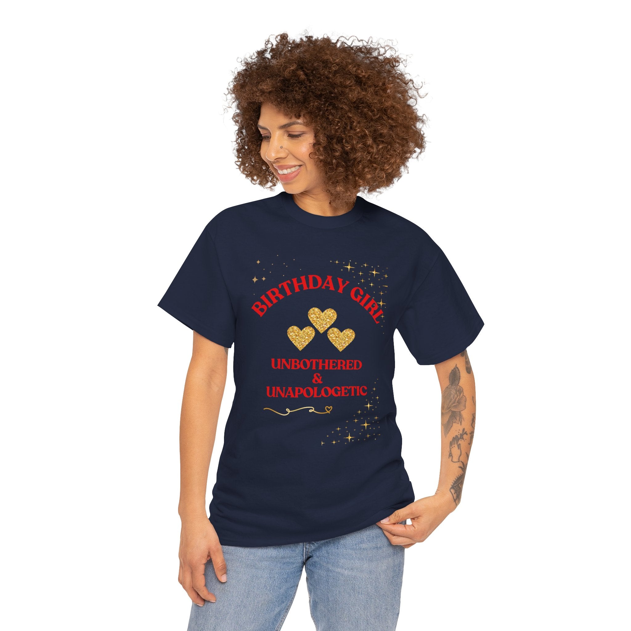Birthday Girl Tee — "No Apologies" Graphic Birthday Shirt