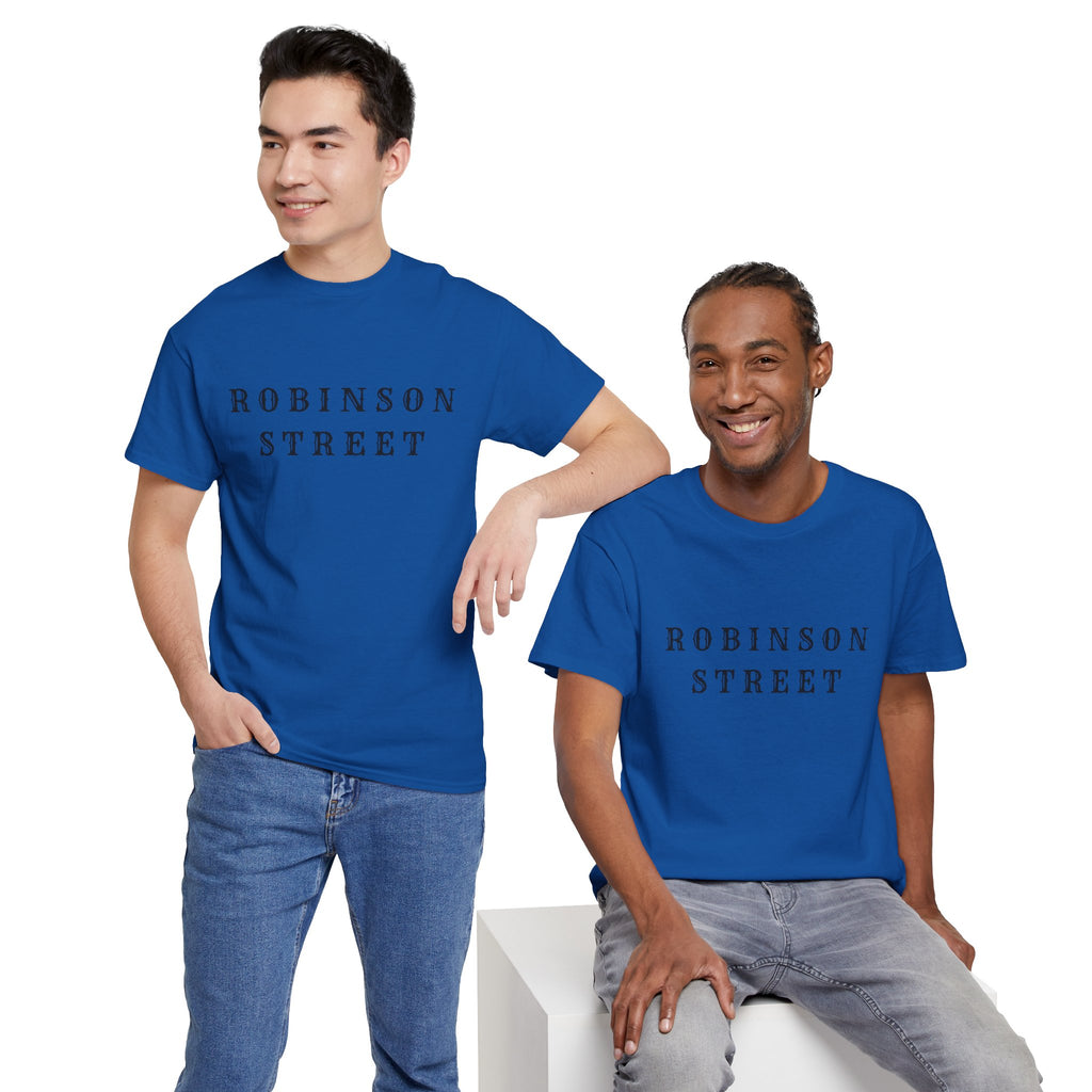 Robinson Street T-Shirt — Minimal Vintage Text Tee