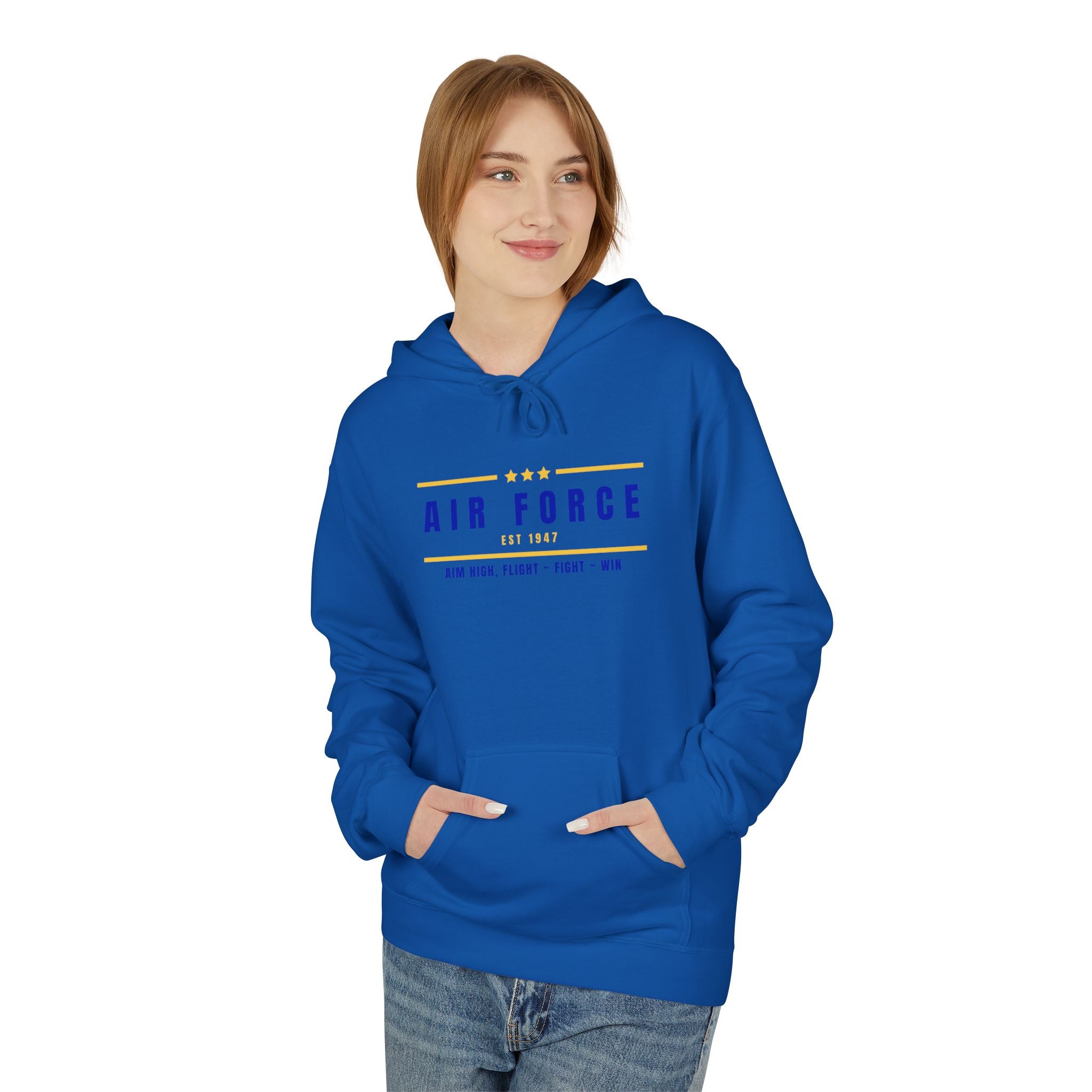 Airforce Unisex Midweight Soft style Fleece Hoodie