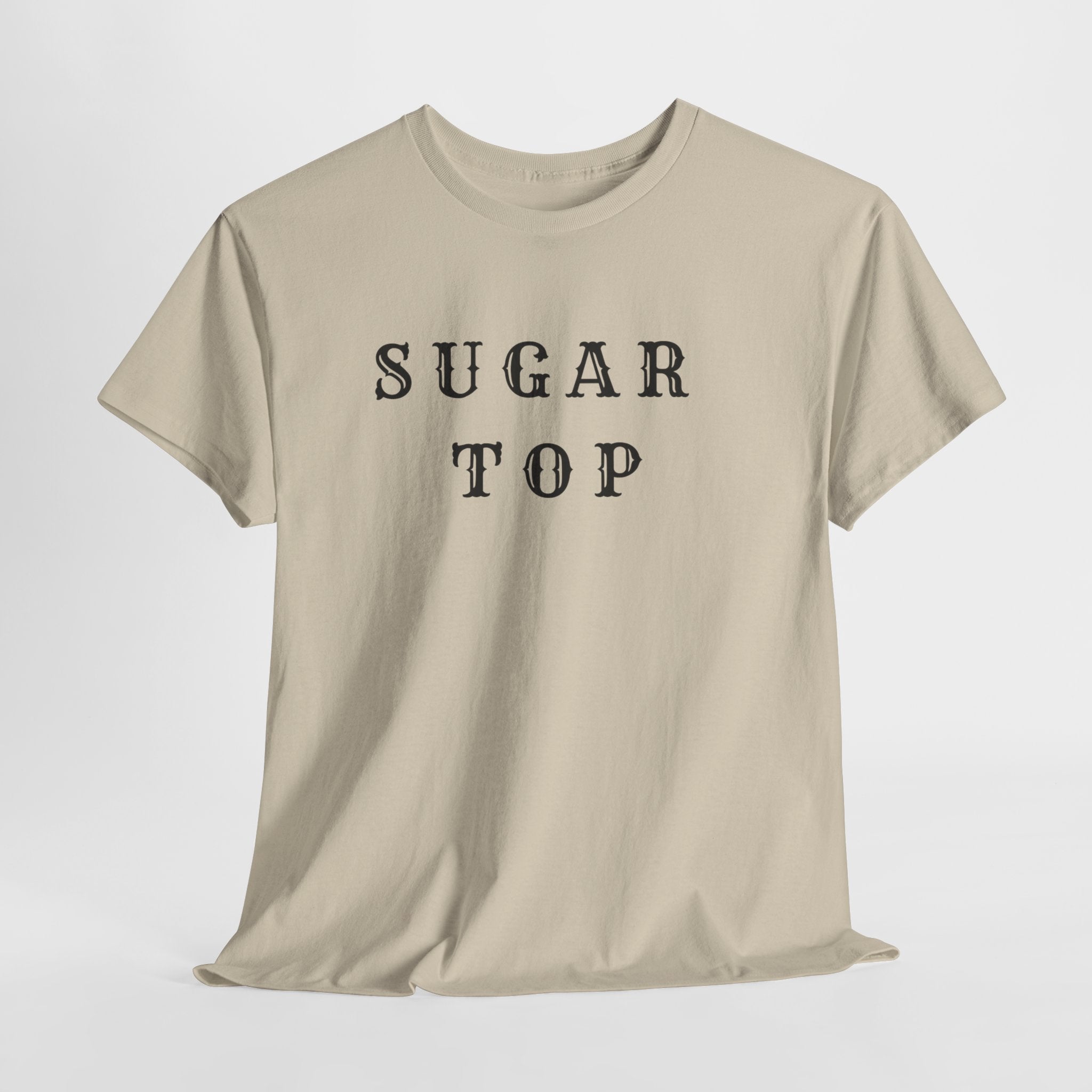 Sugar Top Minimalist Unisex Heavy Cotton Tee